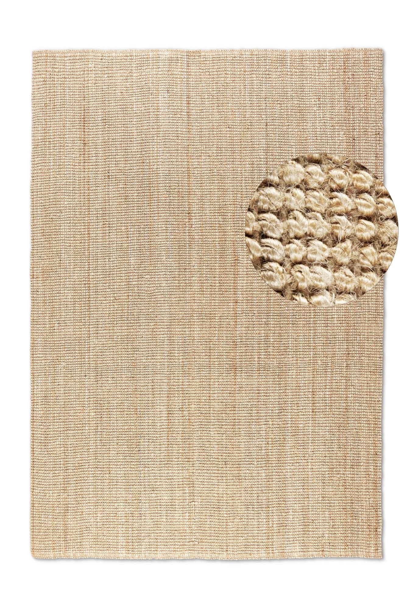 BOUCLE JUTEMATTA, NATURLIG GYLLEN - 105974