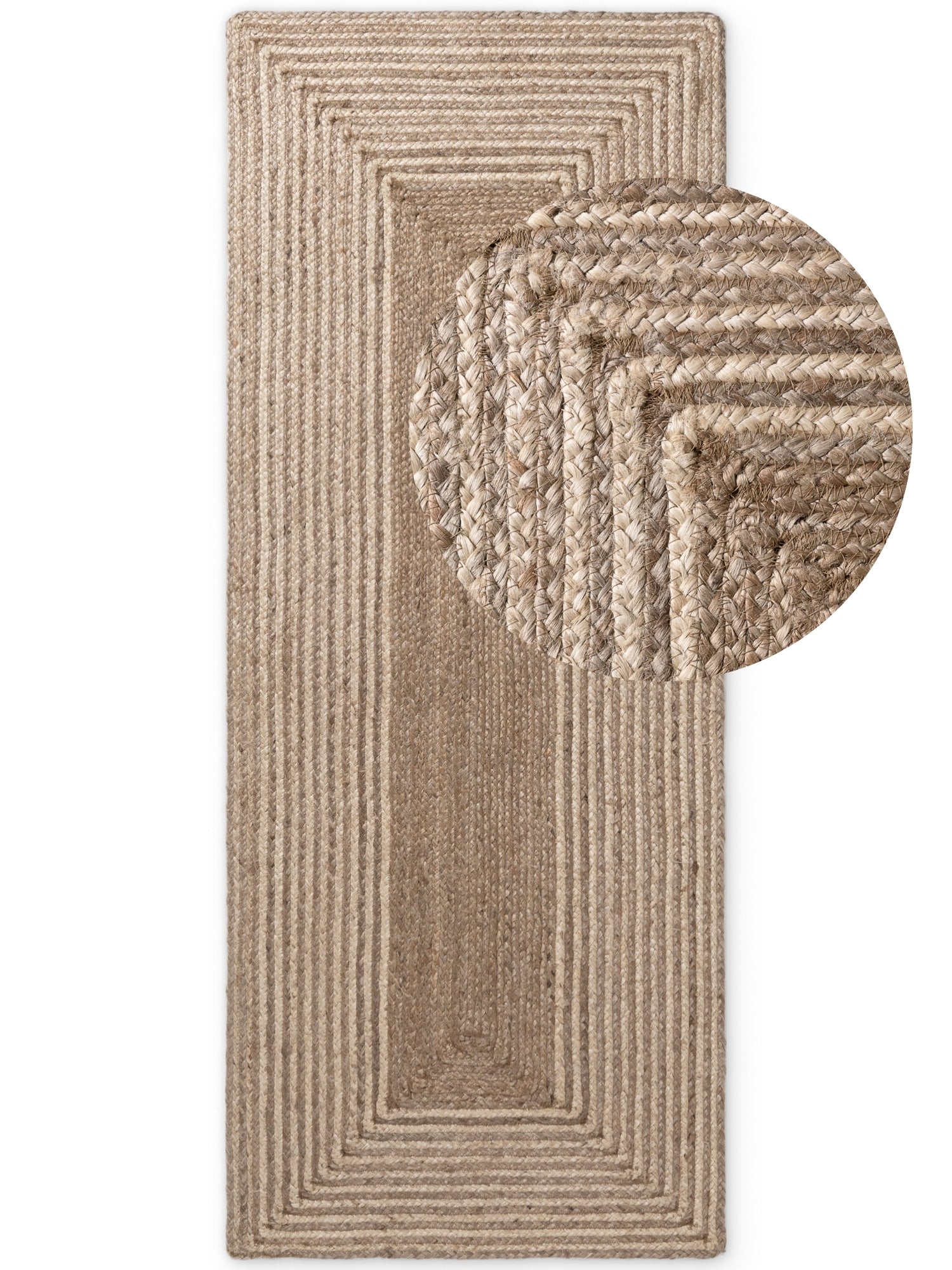 JUNO JUTE-MATTA LINE, NATUR VIT BRUN