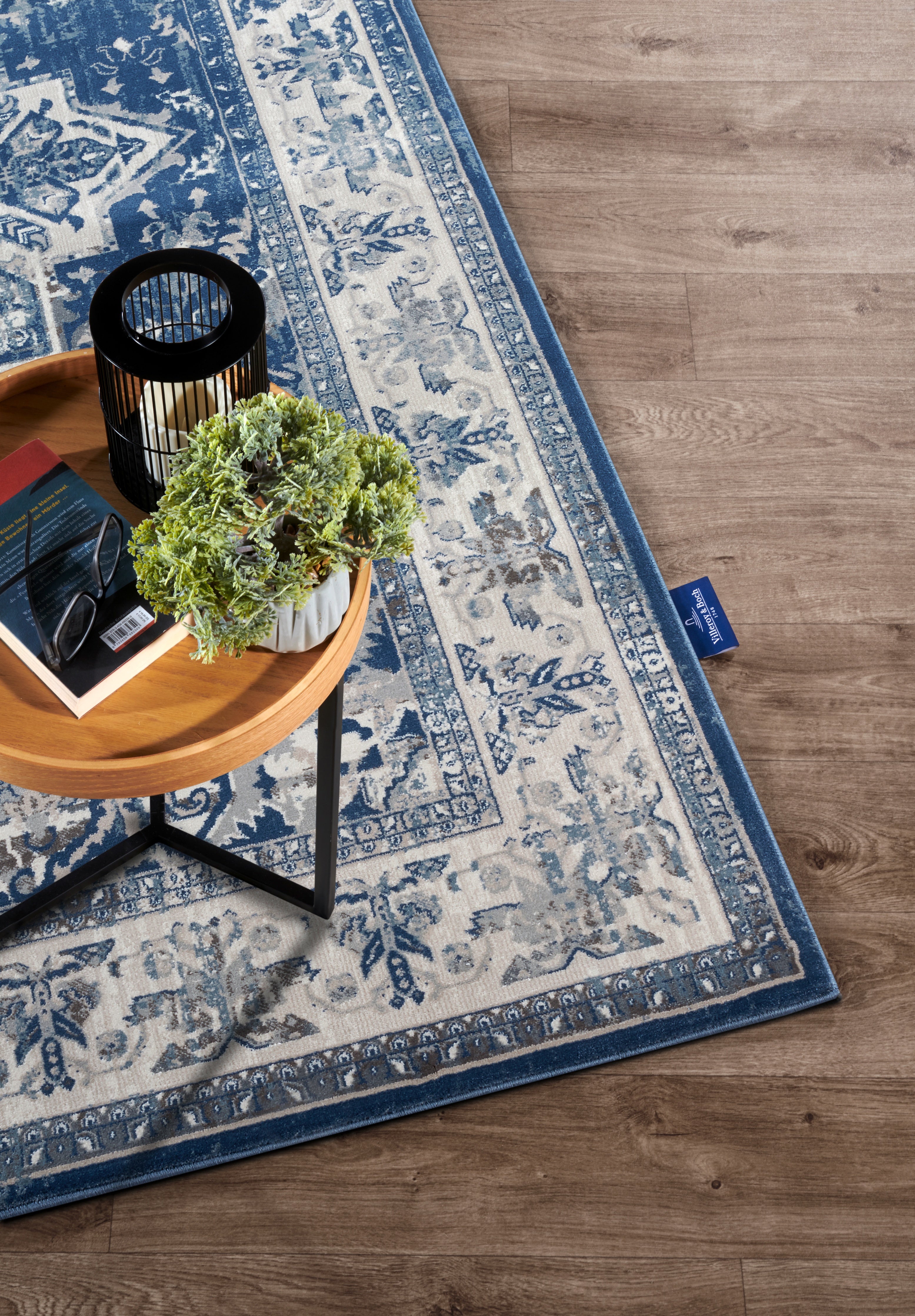 VILLEROY &amp; BOCH 106123 ORIENTALISK MATTA JEHANNE, BLÅ-KRÄMFÄRG