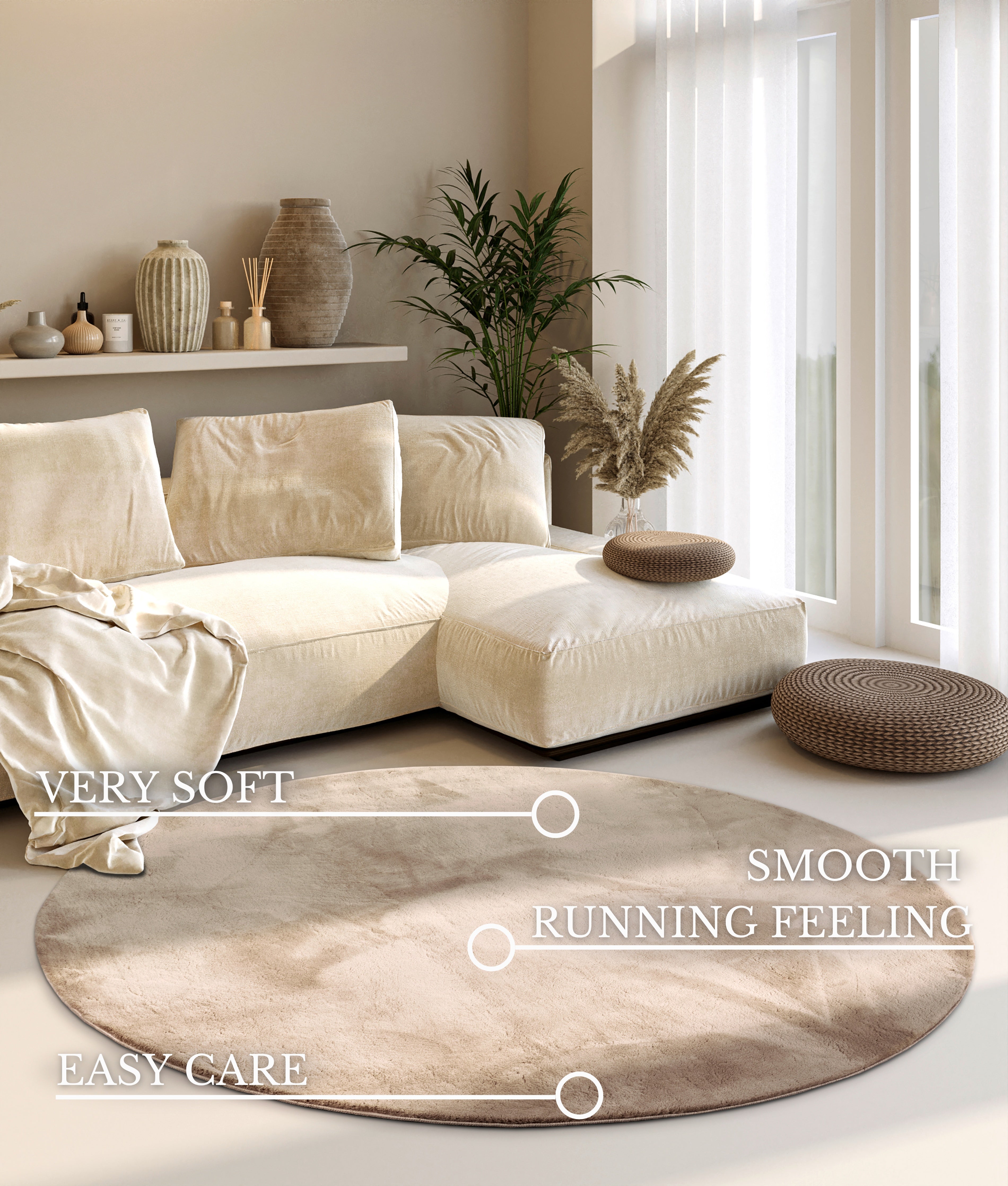 VILLEROY &amp; BOCH 106159 LÅG LAGMATTA, LEON CREAM
