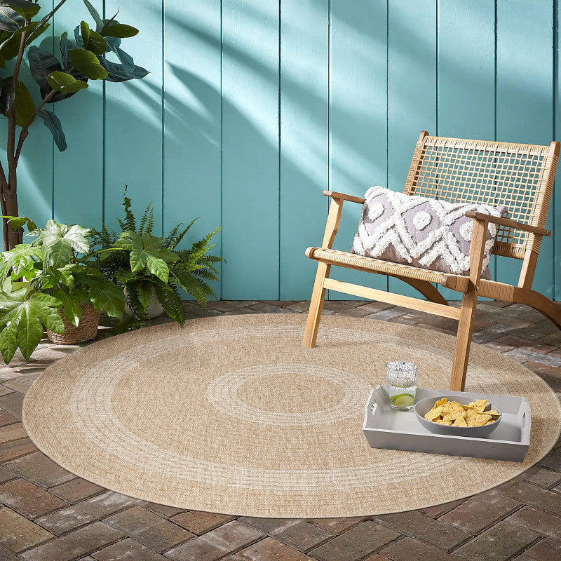 CAMILLA RUND UTOMHUSMATTA, 0886 BEIGE