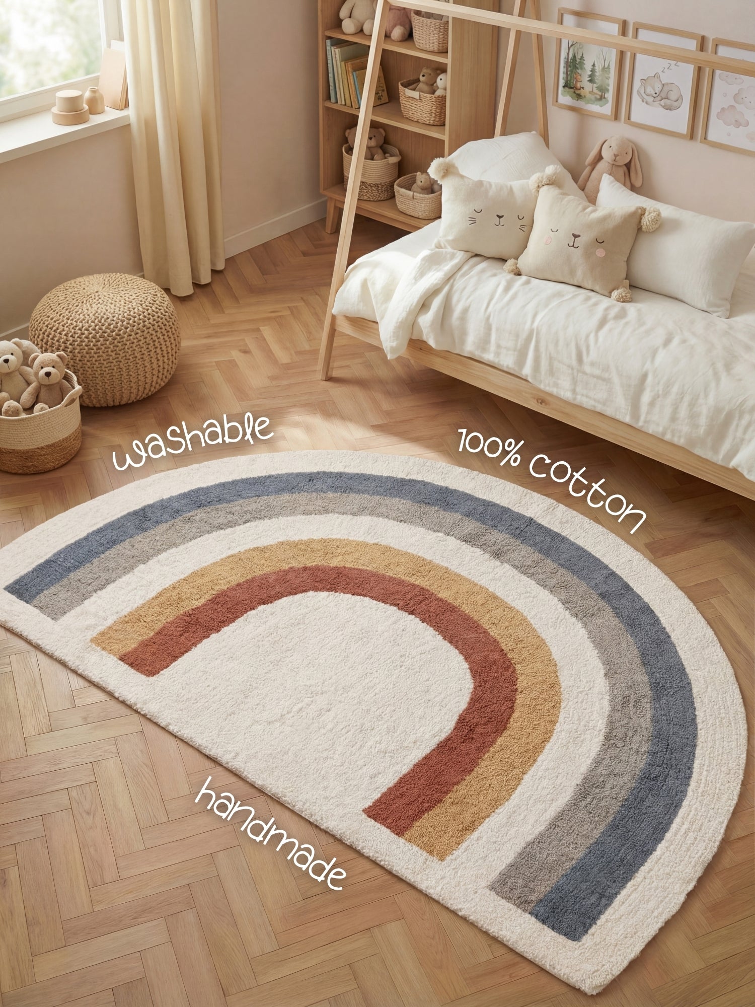SNUGGLE BØRNETÆPPE, RIVA CREME MULTI
