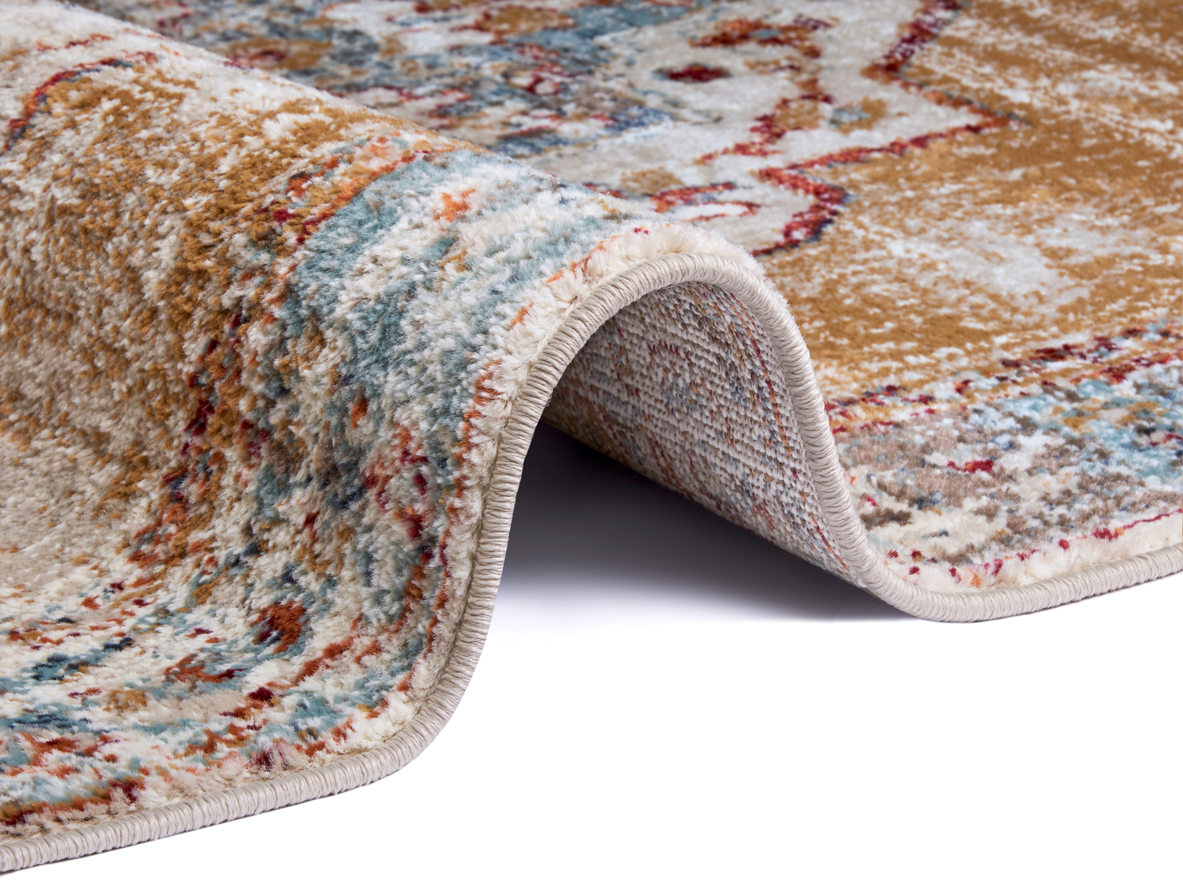 LUXOR MATTA BEIGE-BLÅ 105645