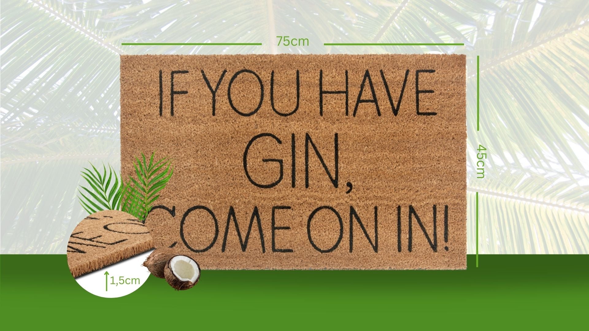 DÖRRMATTA KOKOS - GIN