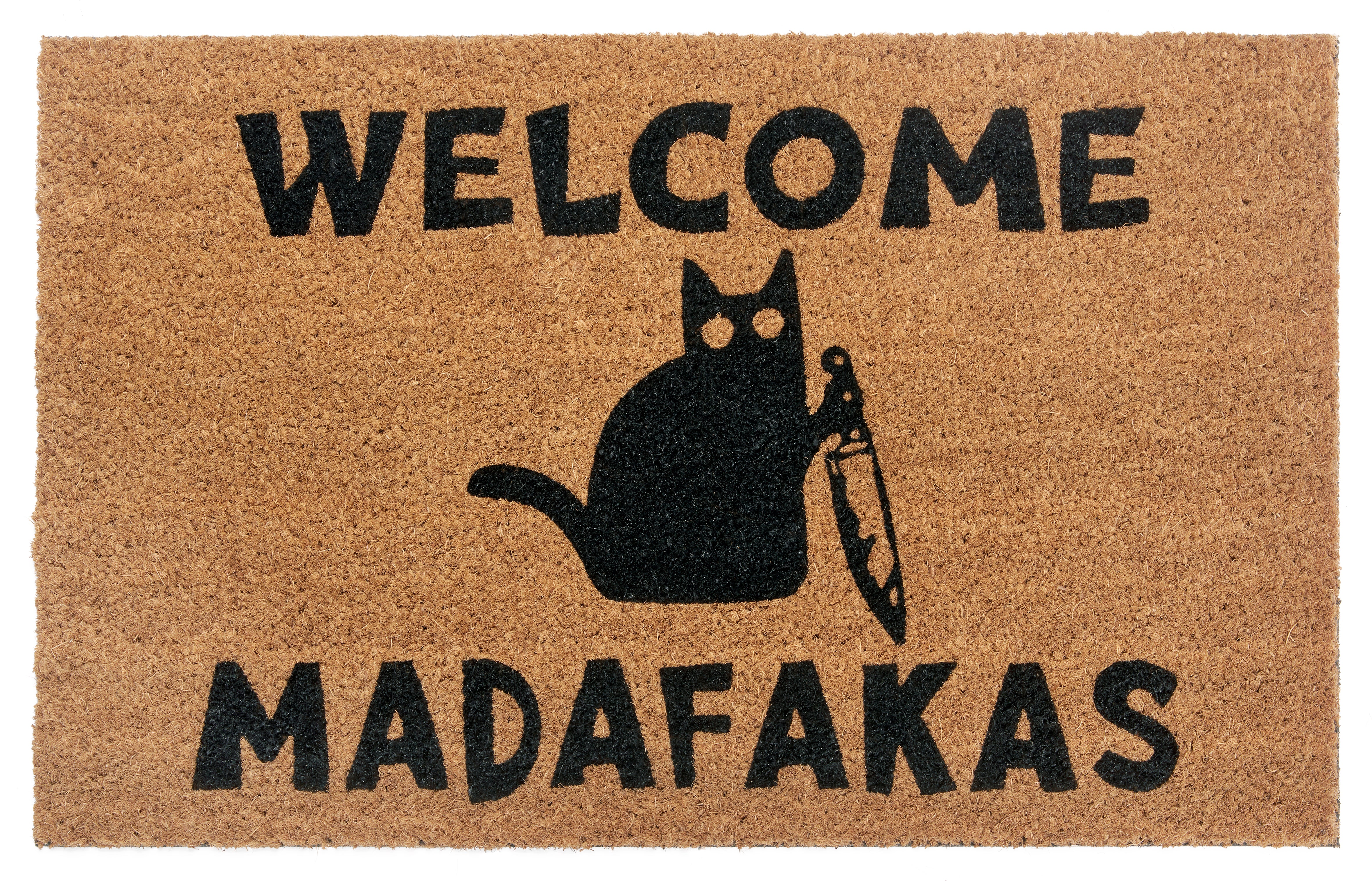 DÖRRMATTA KOKOS - VÄLKOMMEN MADAFAKAS