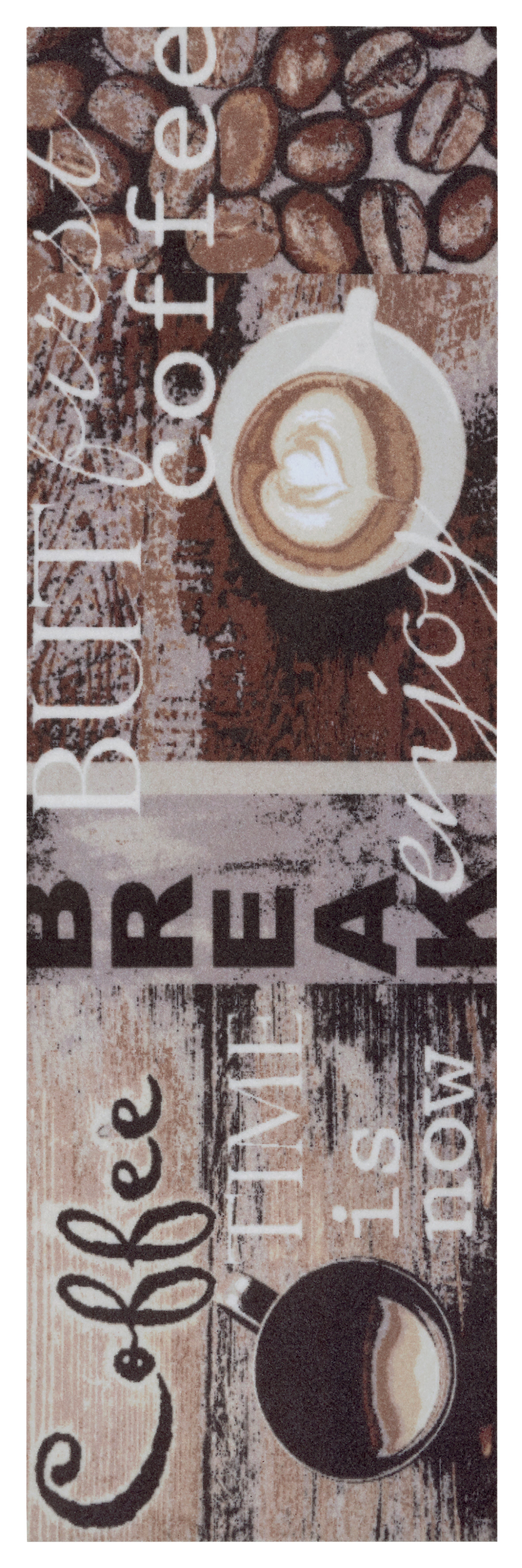 HANSE HOME COOK&amp;CLEAN COFFEE PAUSE KÖKSMATTOR 105722, STORLEK 50x150 CM