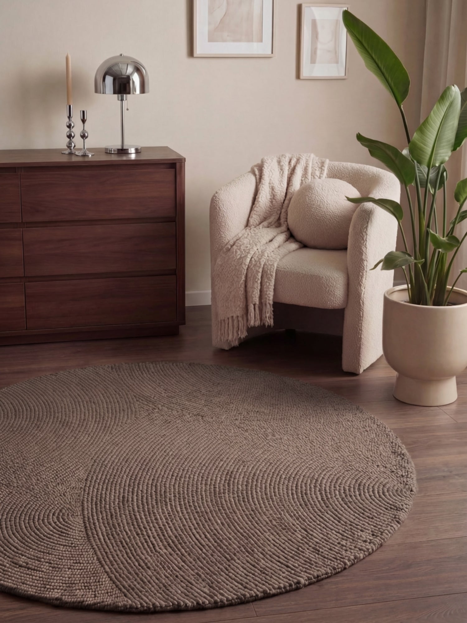 ELIN ULLFILT, TAUPE 106219