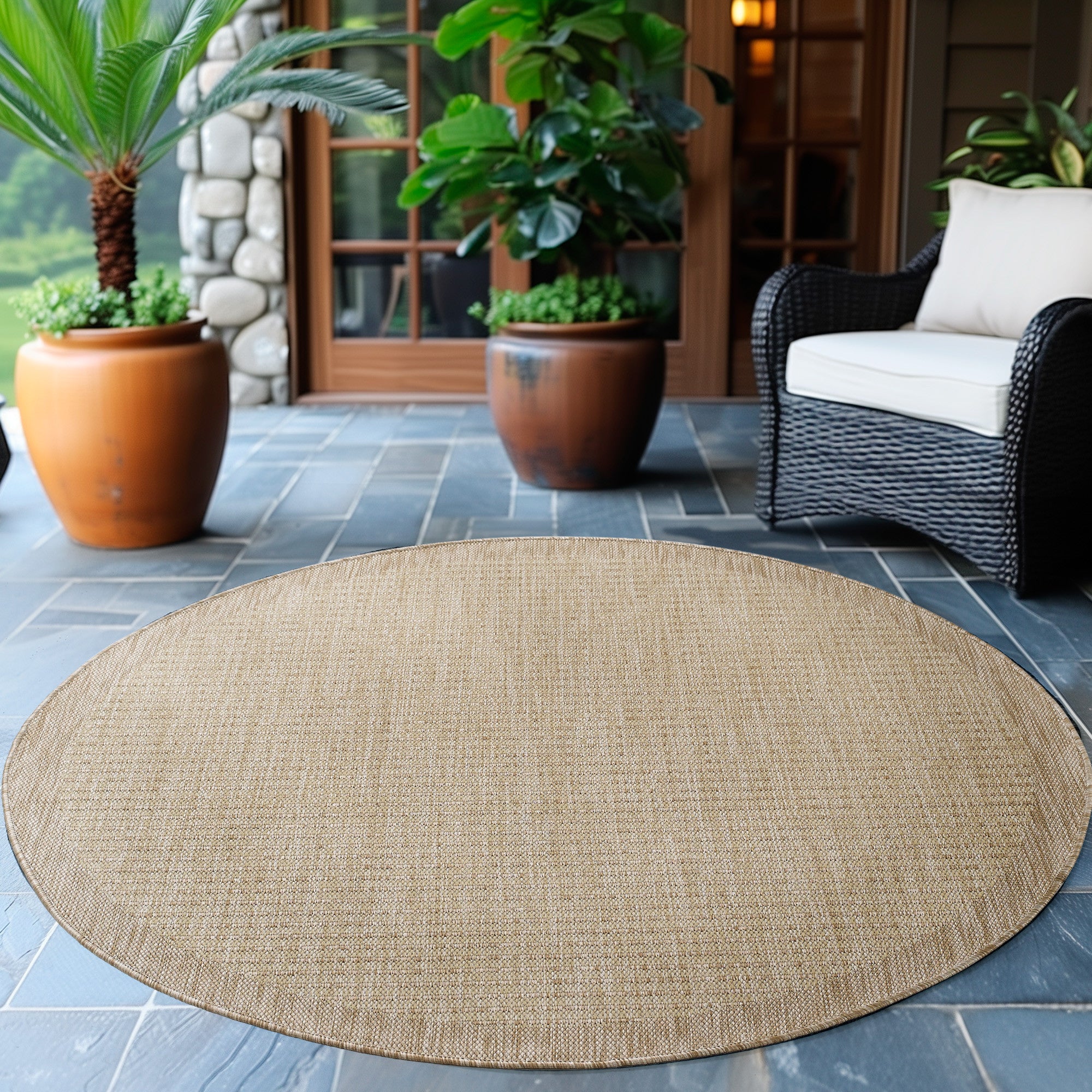 GIZA PLATTVÄVD MATTA BEIGE - 1410