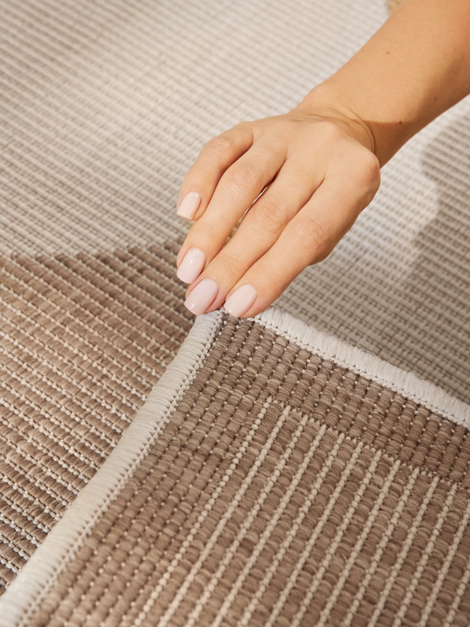 HANSE HOME DUORO - VÄNDBAR UTOMHUSMATTA, JUTE-VIT 106245