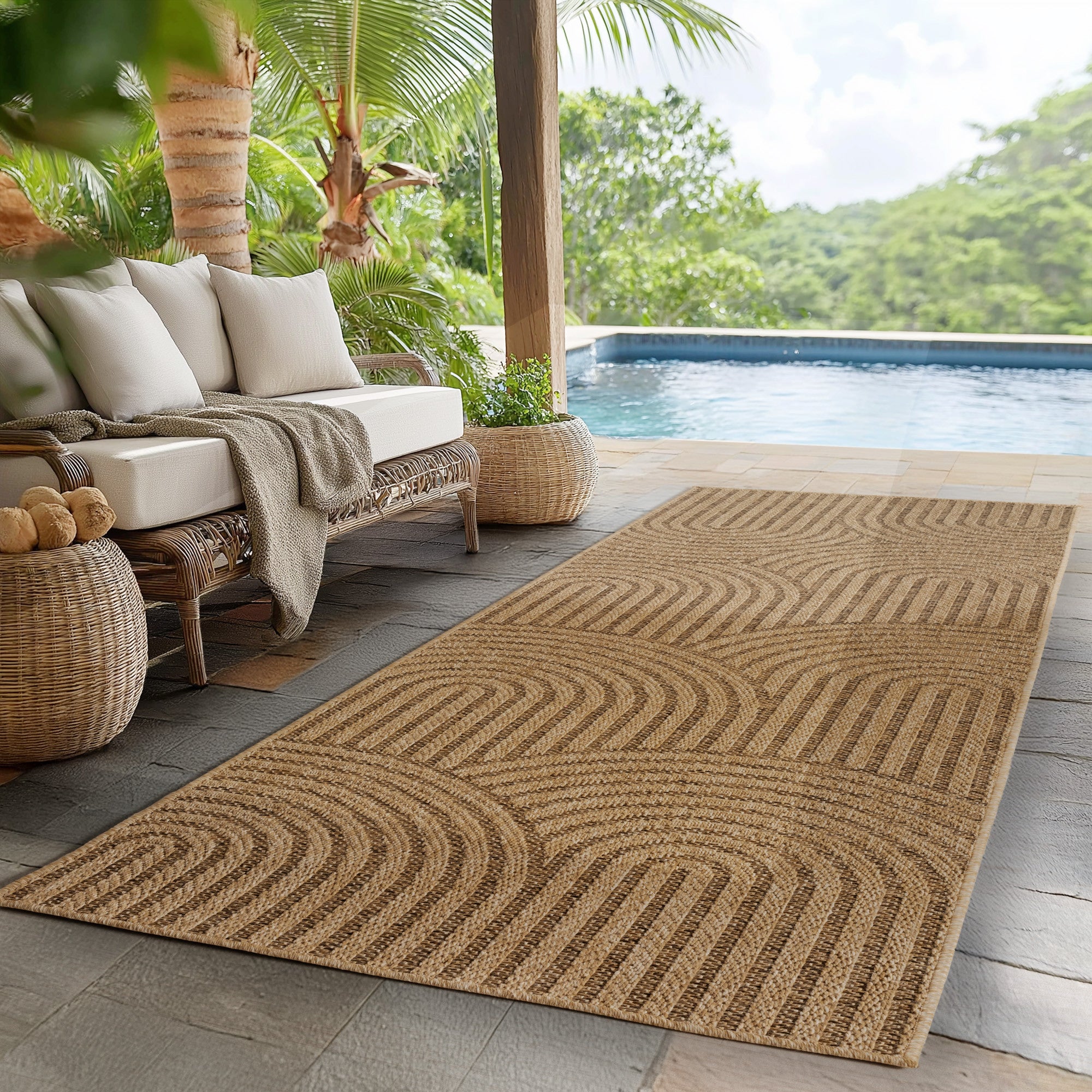 TIMAR UTOMHUSMATTA, 1401 BEIGE