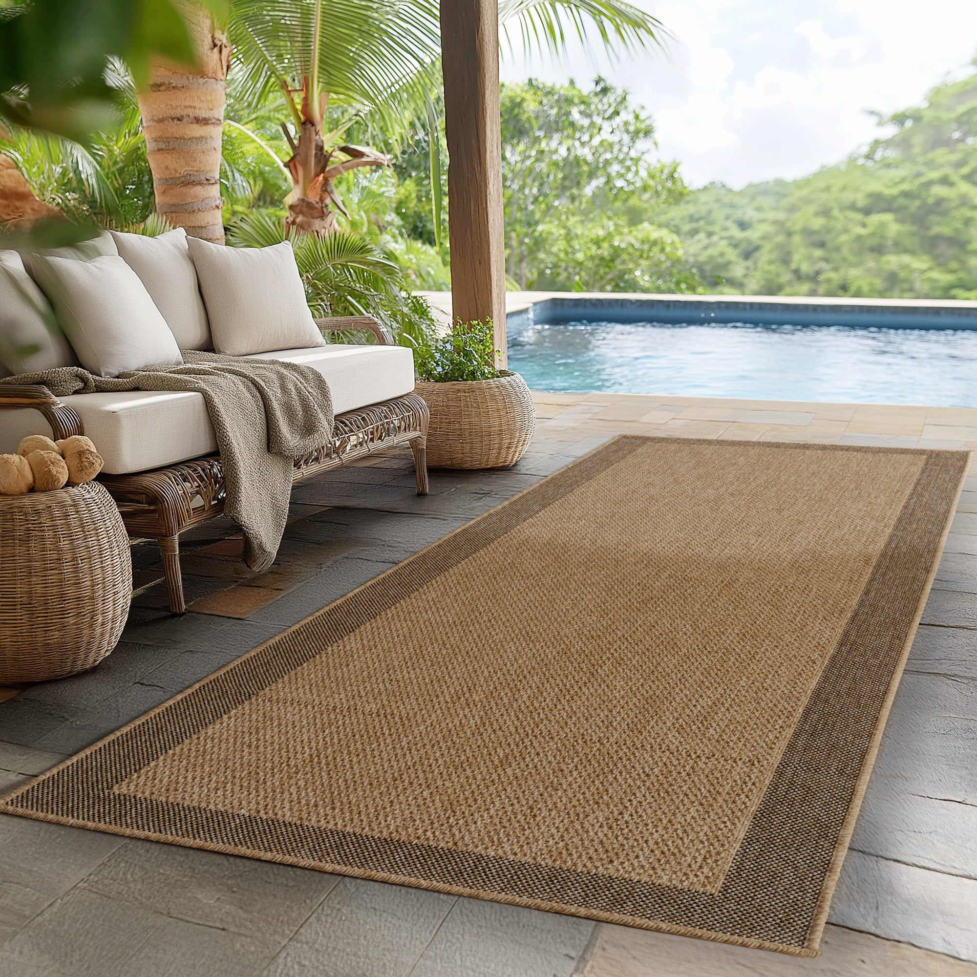 TIMAR UTOMHUSMATTA, 1402 BEIGE