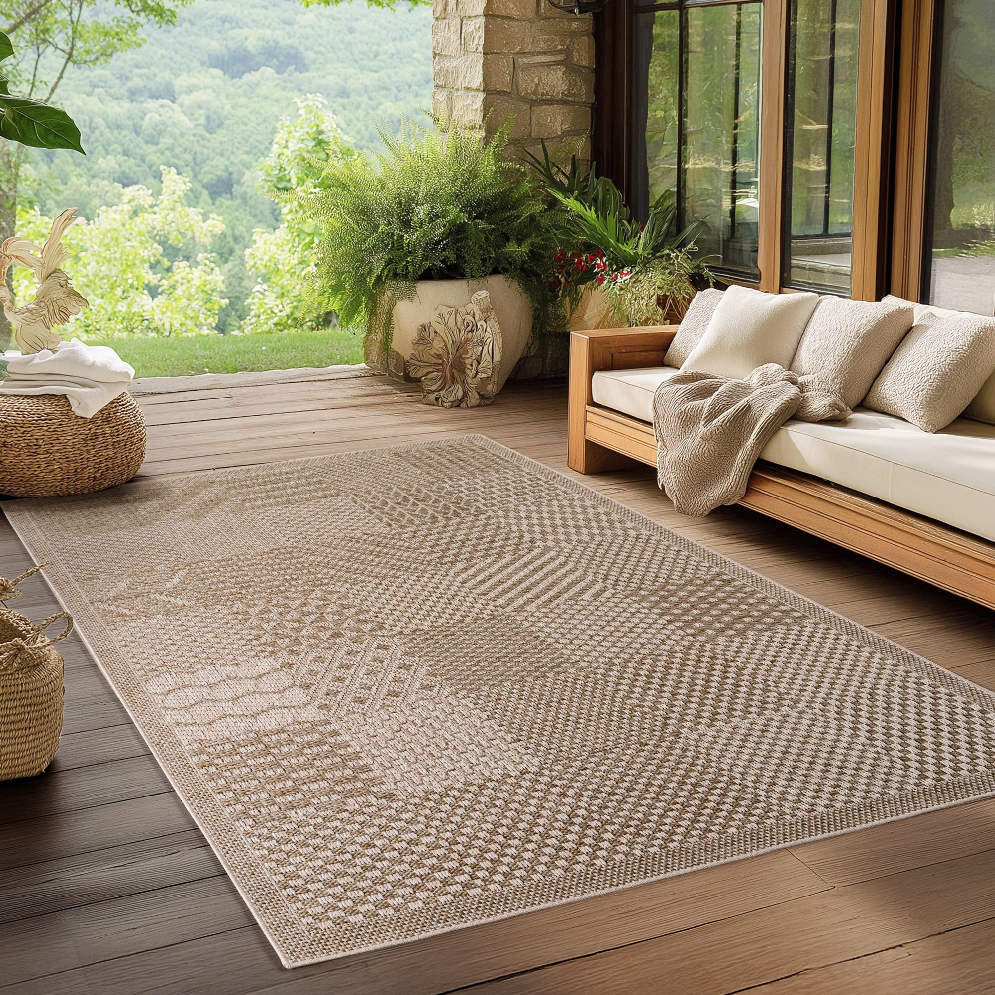 UTOMHUSMATTA INEZ, 0219 BEIGE