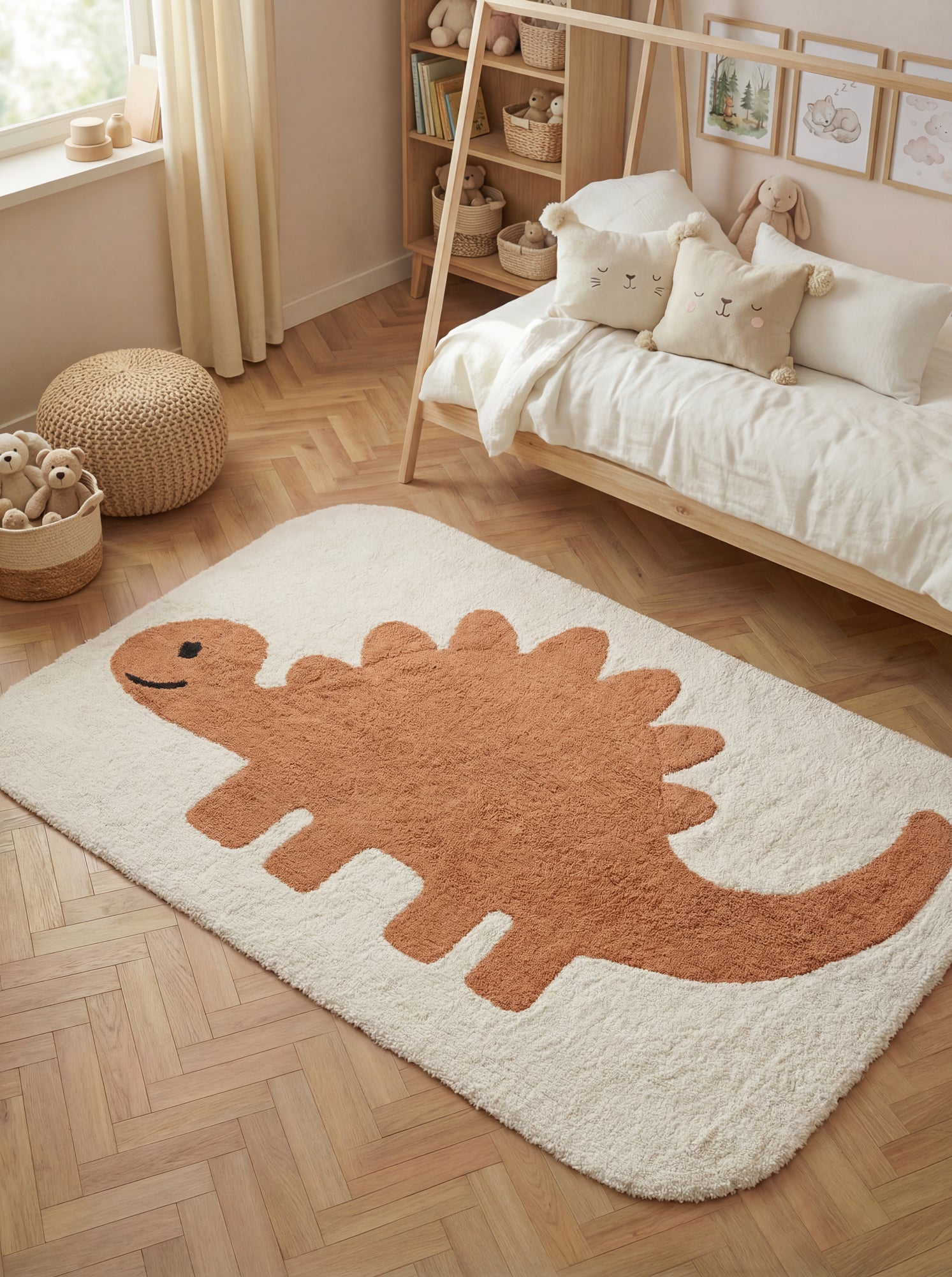 SNUGGLE BØRNETÆPPE, DORO CREME ORANGE