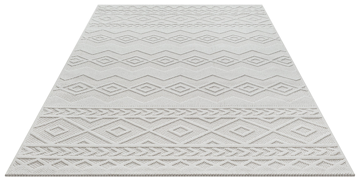 MIRA FLADVÆVET TÆPPE, 7513 160-CREME