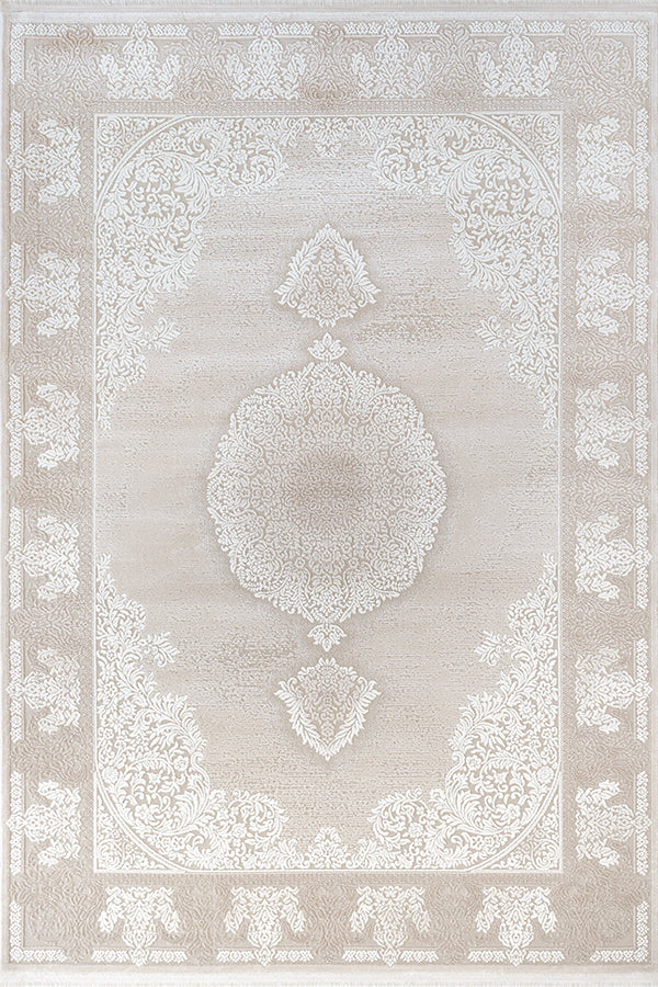 NEPAL MODERNE AKRYL TÆPPE, 6403 70 BEIGE