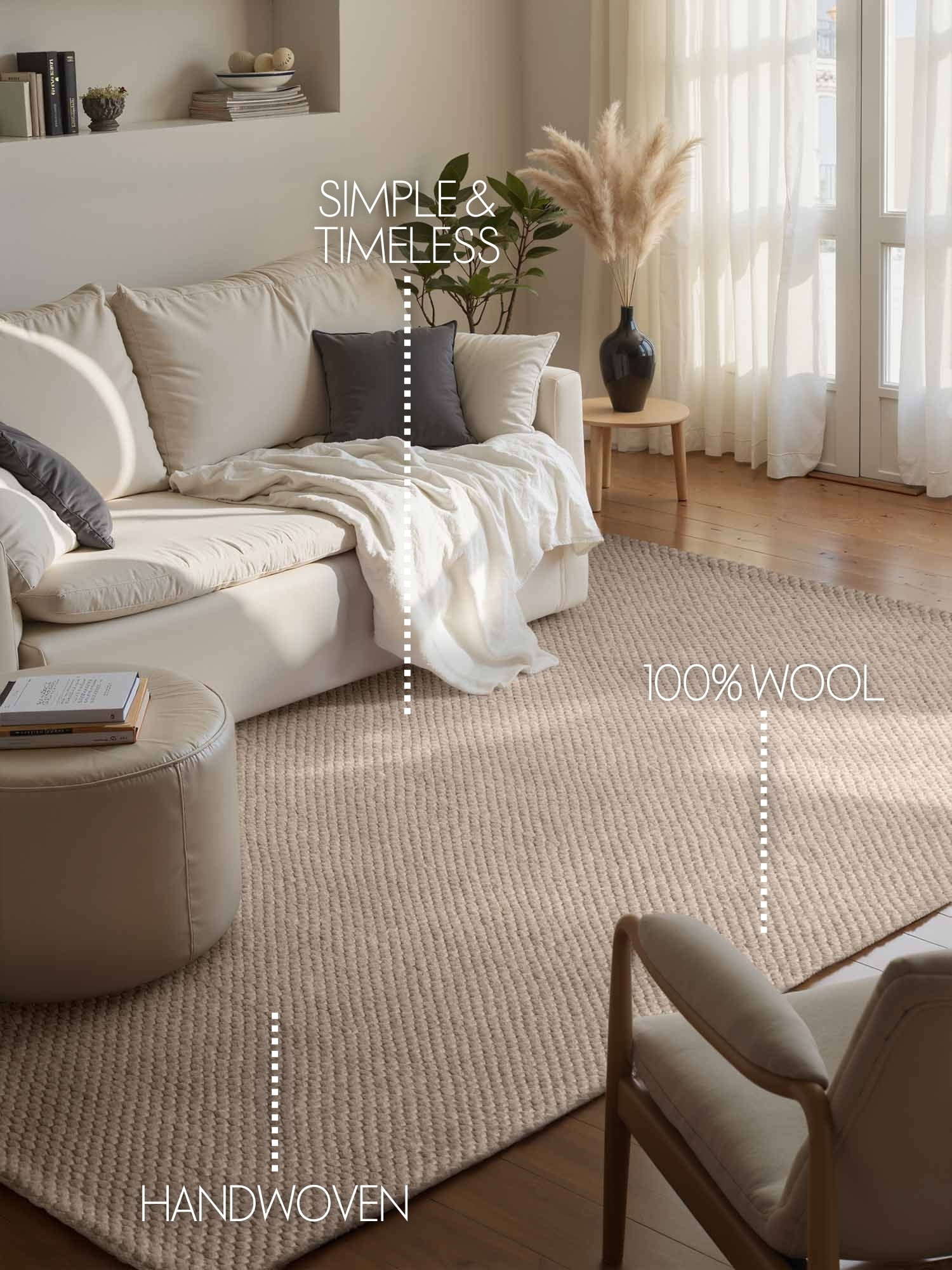 ELLE DECORATION LYON ULLMATTA, BÖNOR NATURBEIGE