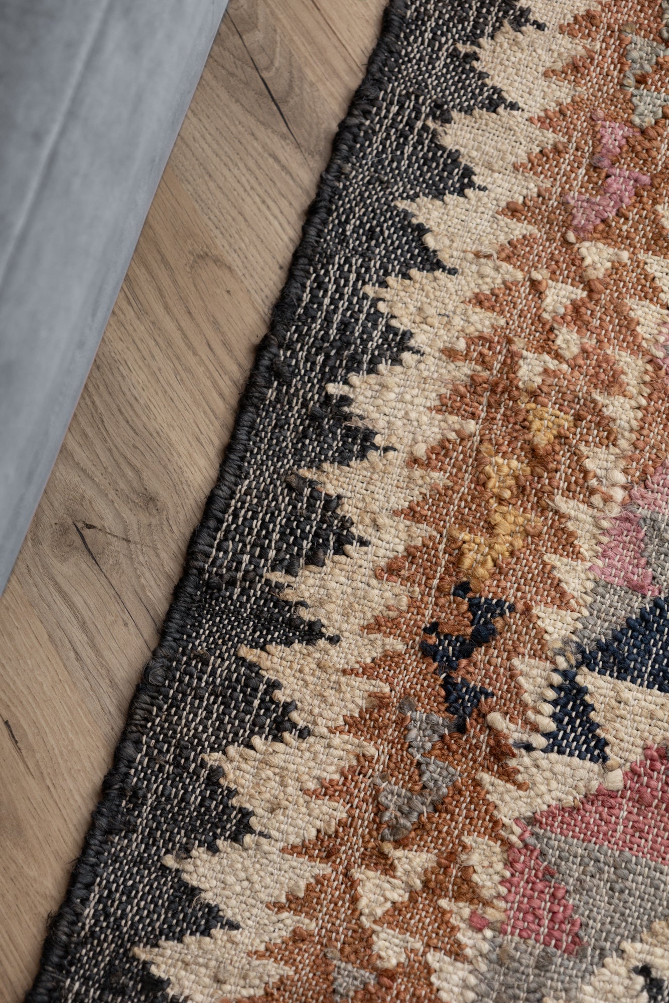 ROYA AFGHAN HANDvävd KELIM-MATTA, 106260 CREAM-MULTI
