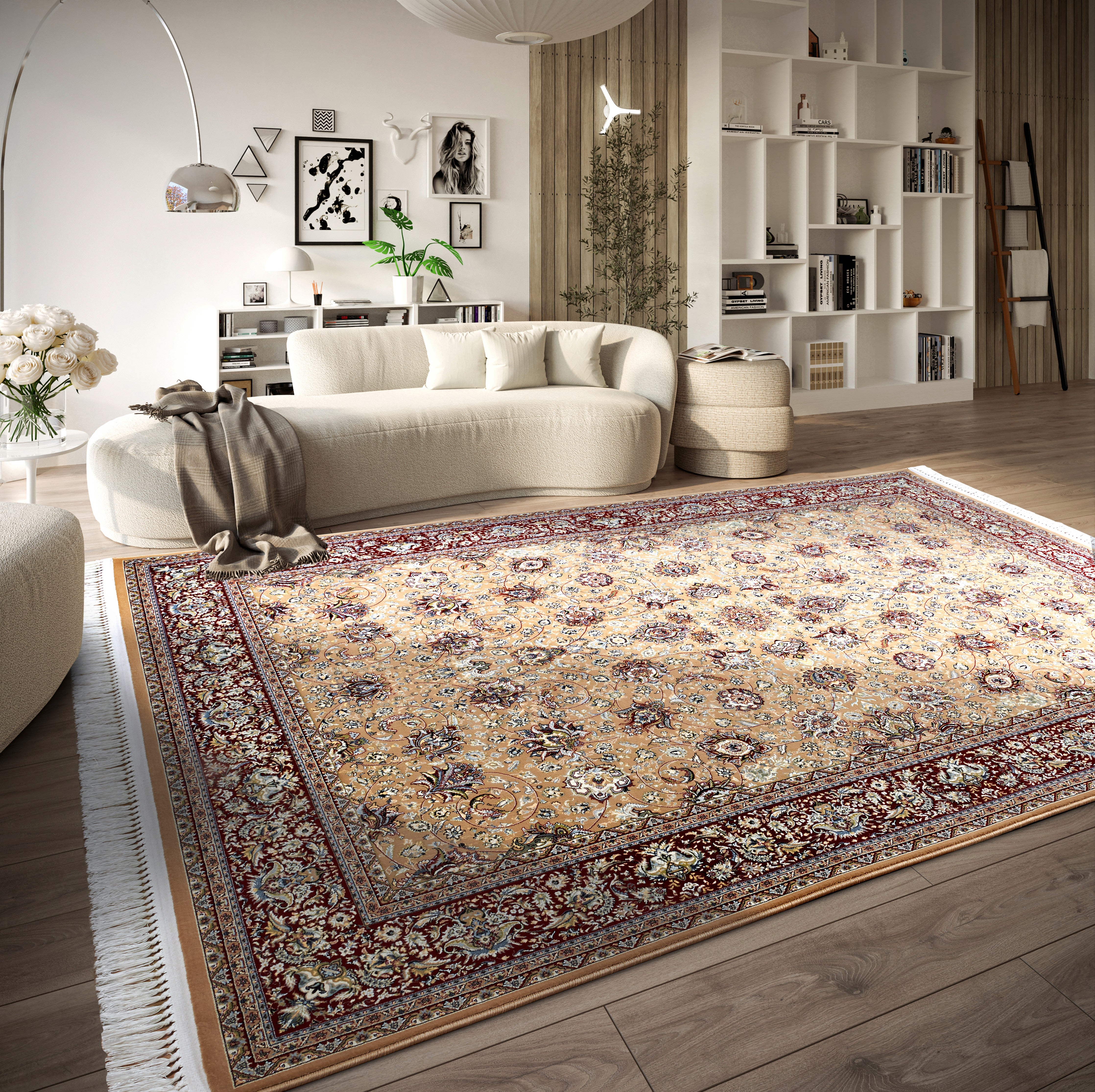 VILLEROY &amp; BOCH 106129 ORIENTALSK MATTA ALFRED, RÖDBEIGE