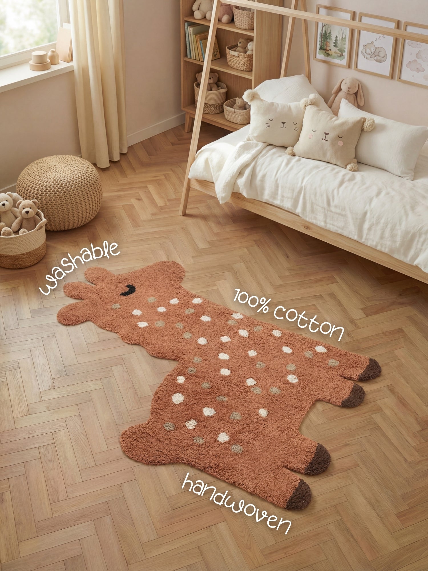 SNUGGLE BØRNETÆPPE, GINO BRUN