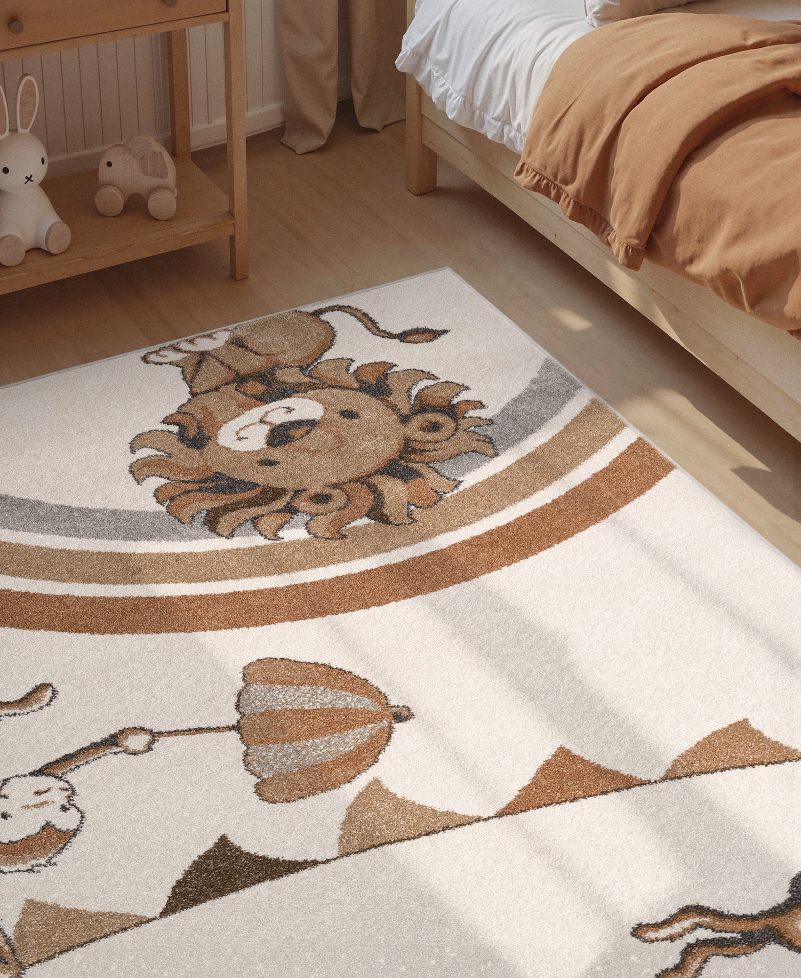 VILLEROY &amp; BOCH BOHO KIDS BARNFILT LEJONG REGNBÅGSPARTY, KRÄM MULTI 106308