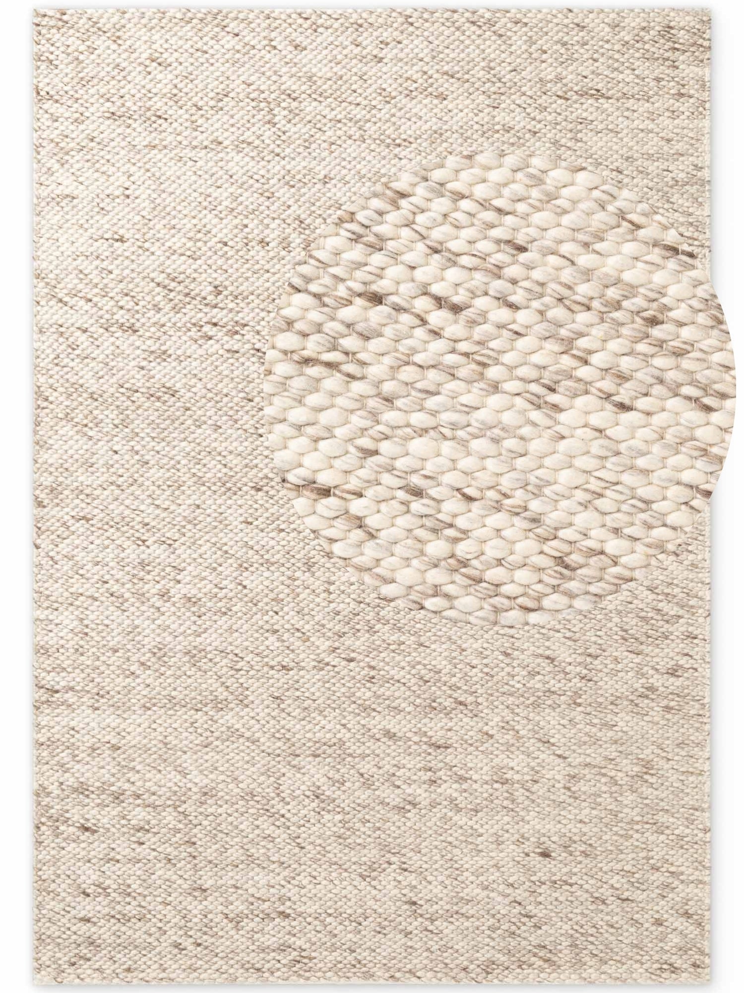 ELLE DECORATION LYON ULLMATTA, BÖNOR NATURLIG KRÄMBRUN