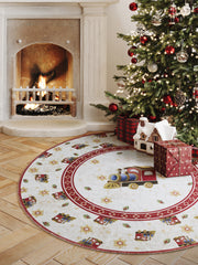 VILLEROY &amp; BOCH TOY'S DELIGHT LIMITED EDITION JULMATTA, JULTÅG CRÈME-RÖD