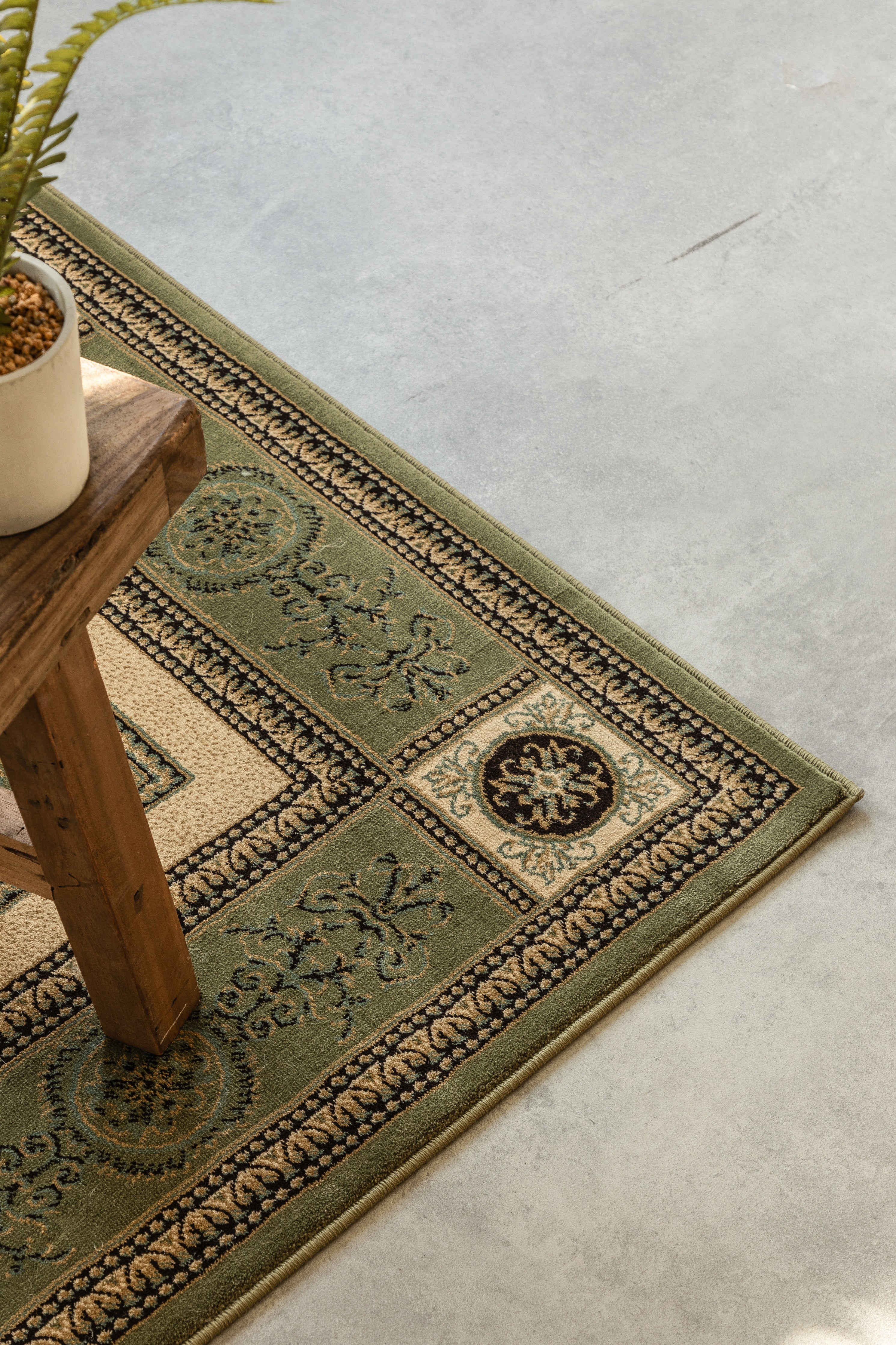 HANSE HOME HERAT - ORIENTALSK MATTA, OLIVGRÖN-KRÄMFÄRGAD - 105991