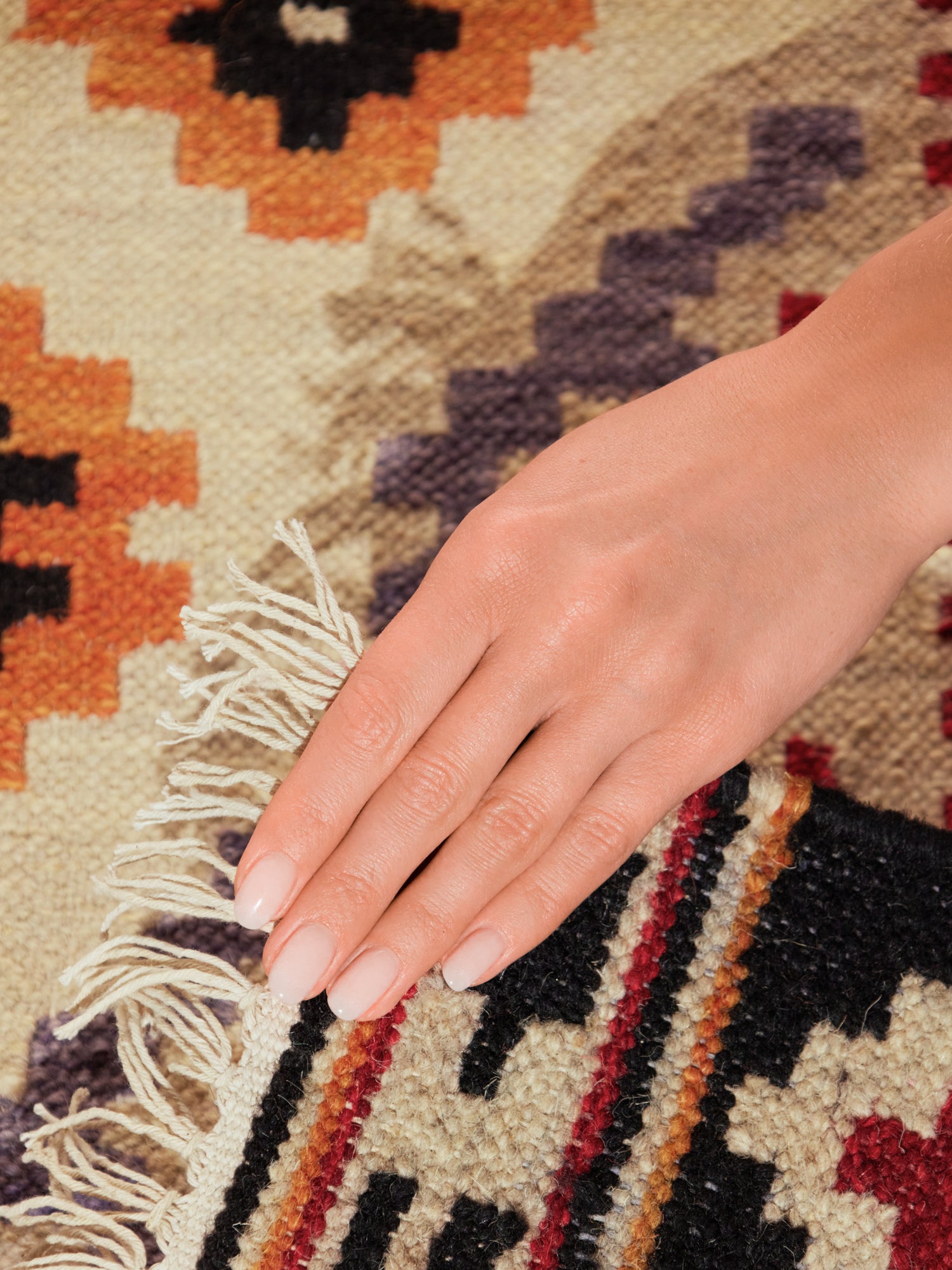 HANSE HOME KAMAL - AFGHAN KELIM MATTA, 106240 CREAM-MULTI