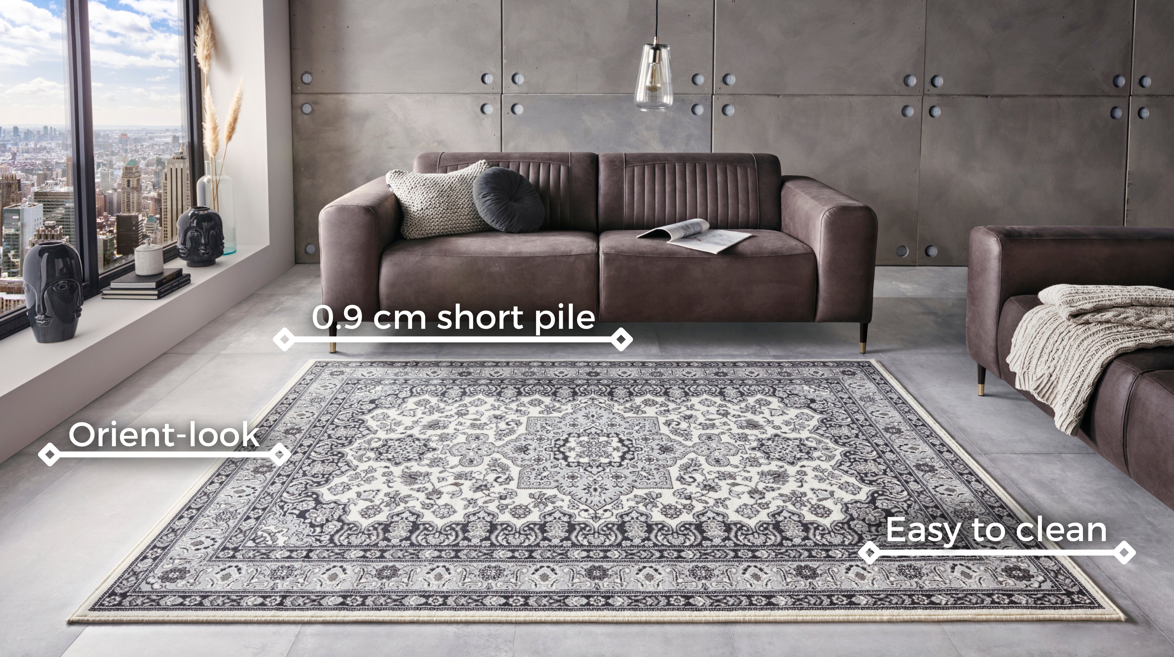 HANSE HOME MIRKAN MATTA, KRÄMGRÅ 104107