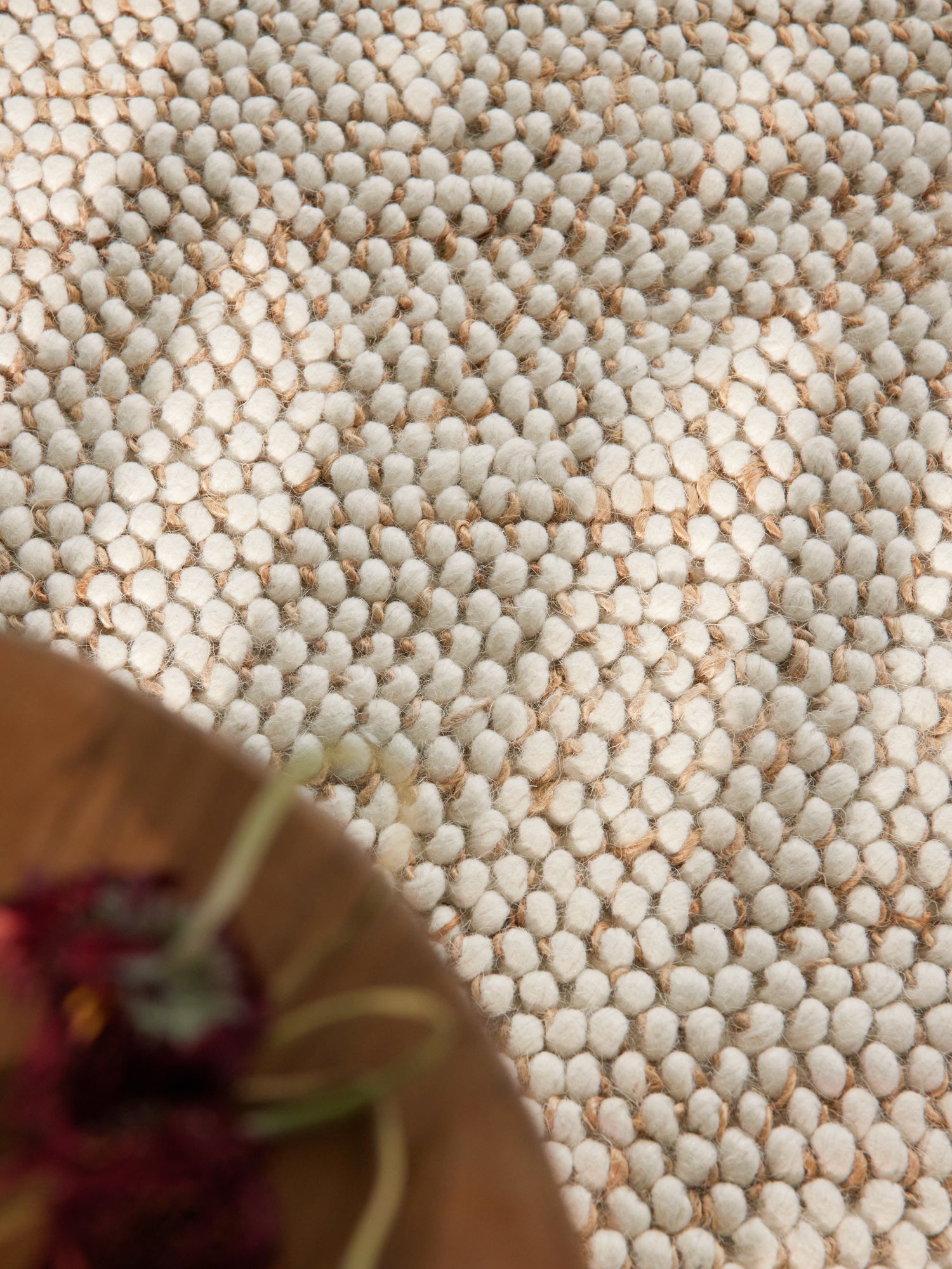 VILLEROY &amp; BOCH 1770 ULL &amp; JUTEMATTA PEA'S NATURLIG KRÄM BEIGE