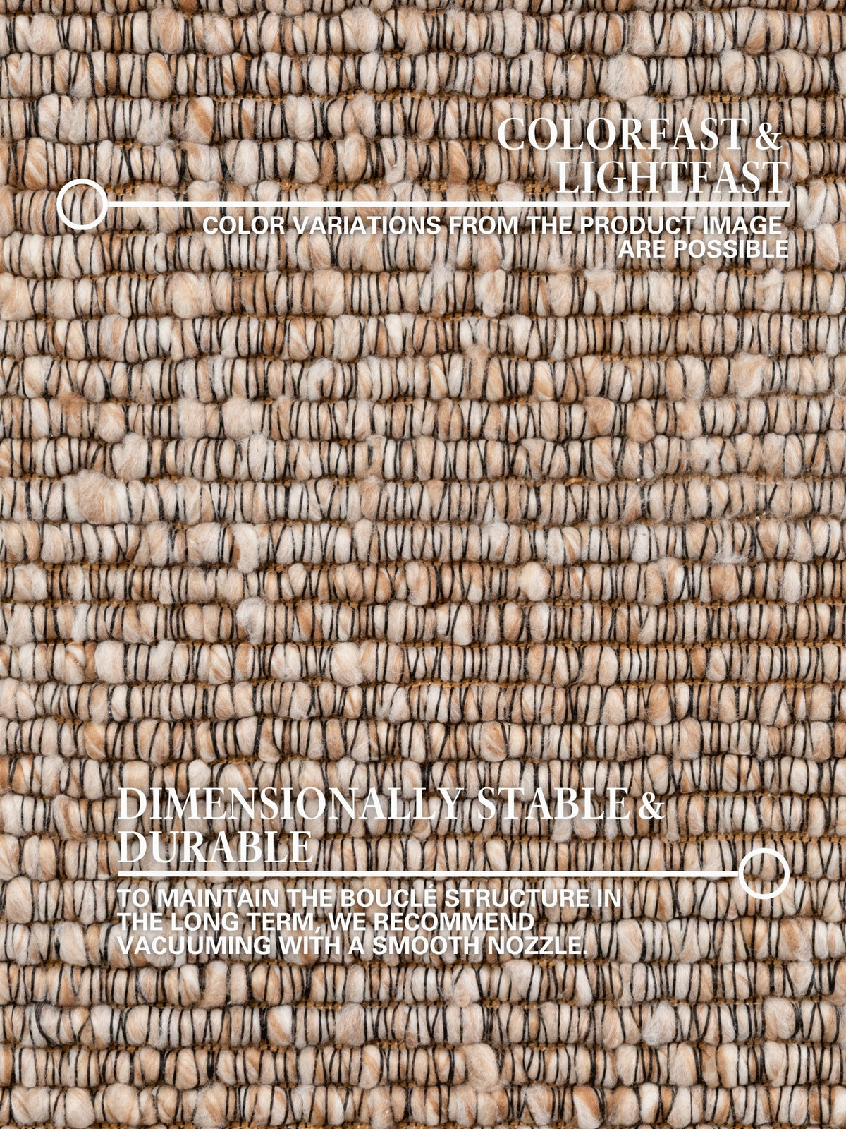 VILLEROY & BOCH 1852 BOUCLÉ-TÆPPE WILMA BEIGE MULTIFARVET