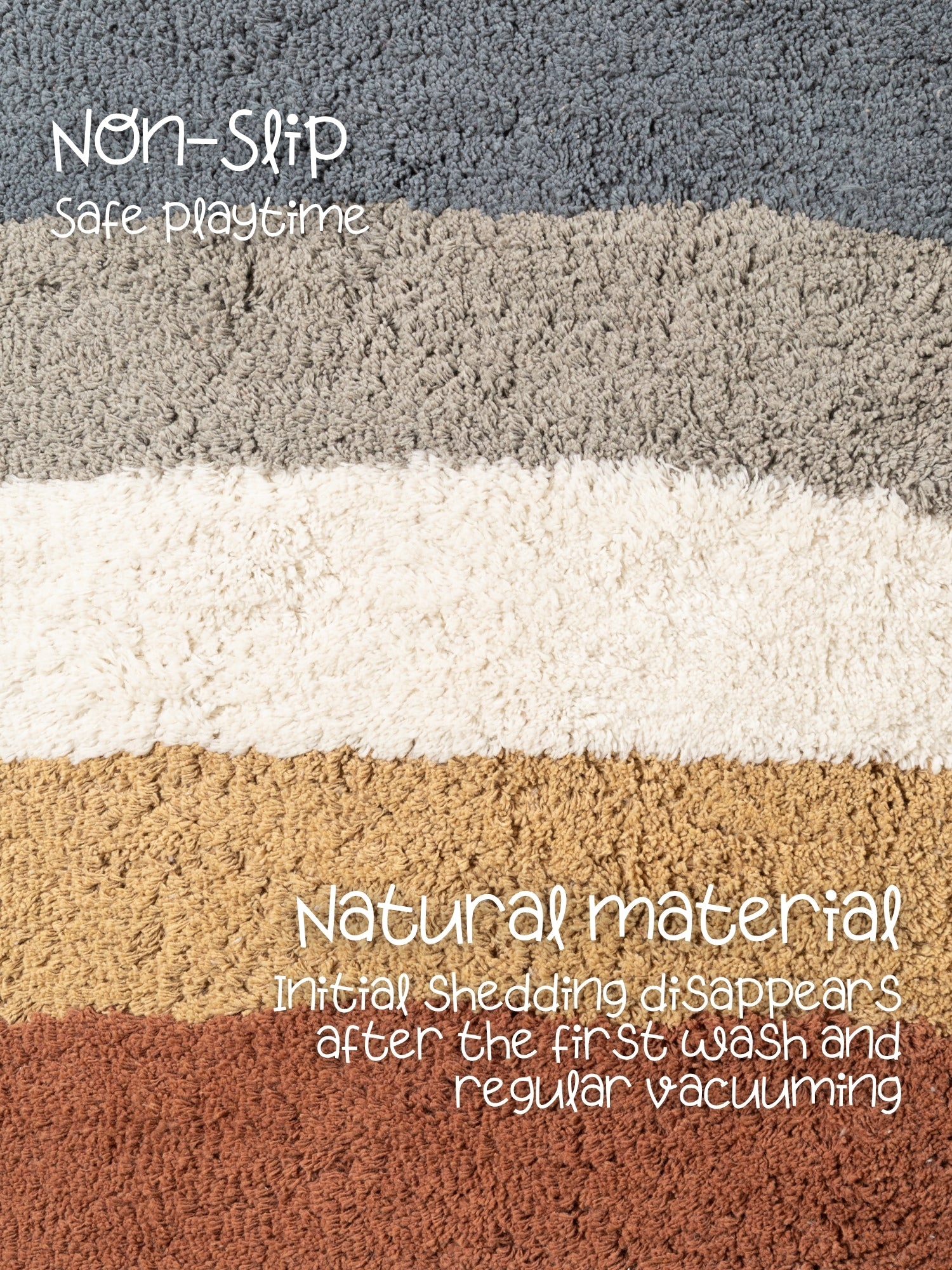 SNUGGLE BØRNETÆPPE, RIVA CREME MULTI