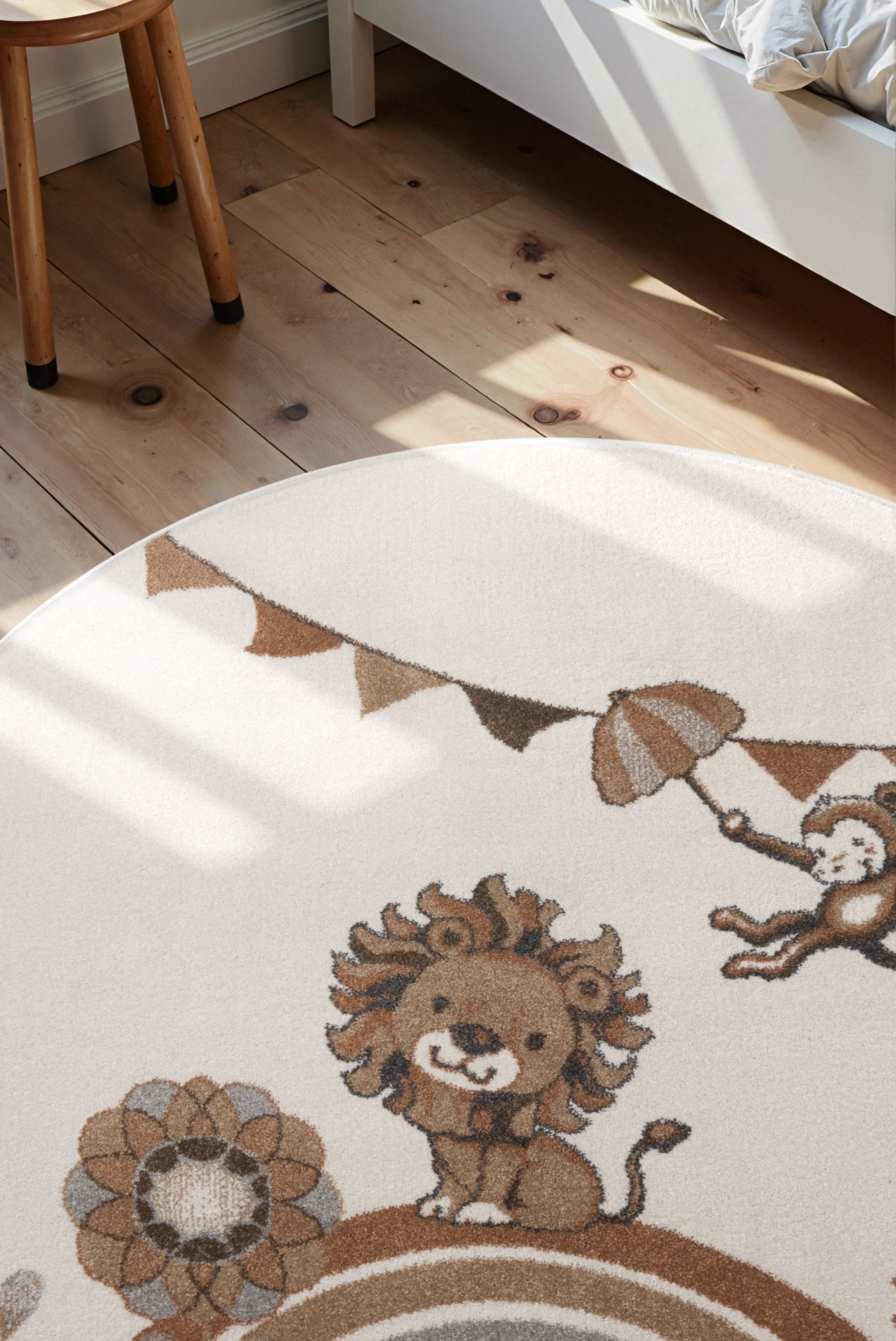 VILLEROY &amp; BOCH BOHO KIDS BARNFILT RUDNT - LION SUMMER PARTY, CRÈME MULTI 106307