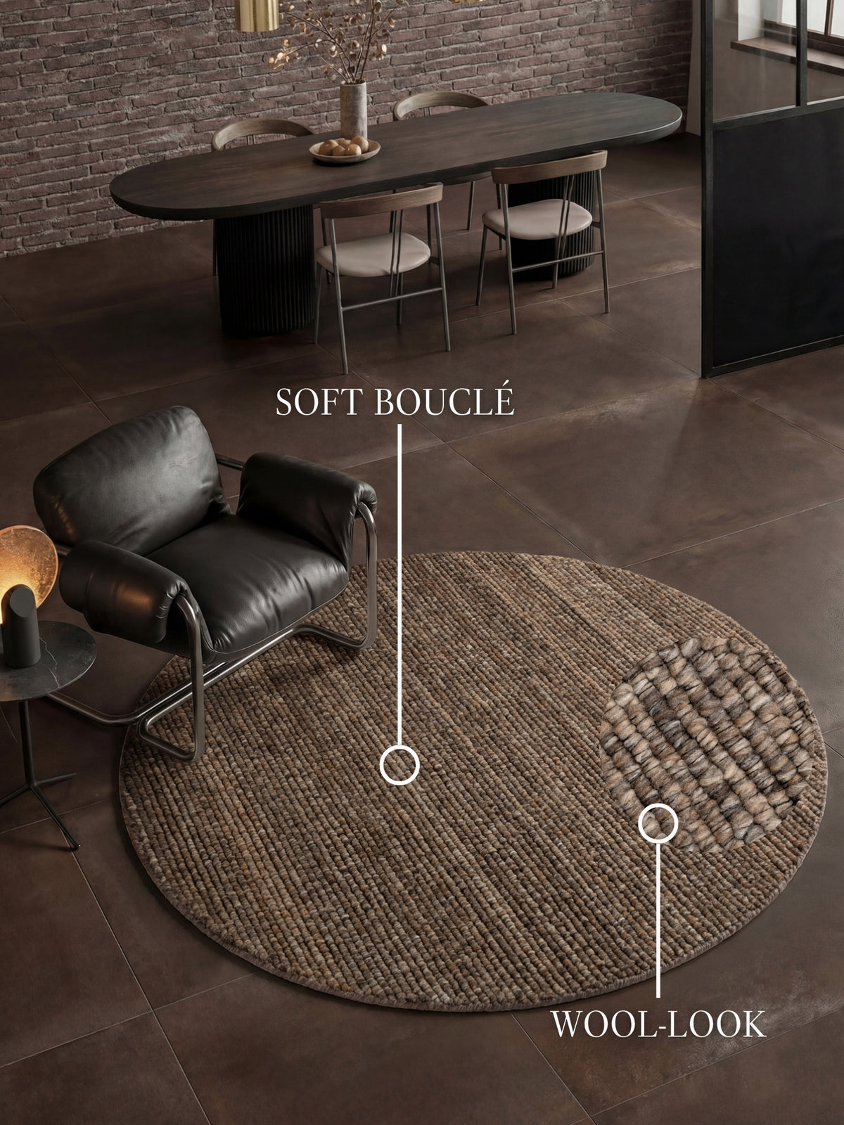VILLEROY & BOCH 1852 BOUCLÉ-TÆPPE WILMA BRUN MULTIFARVET
