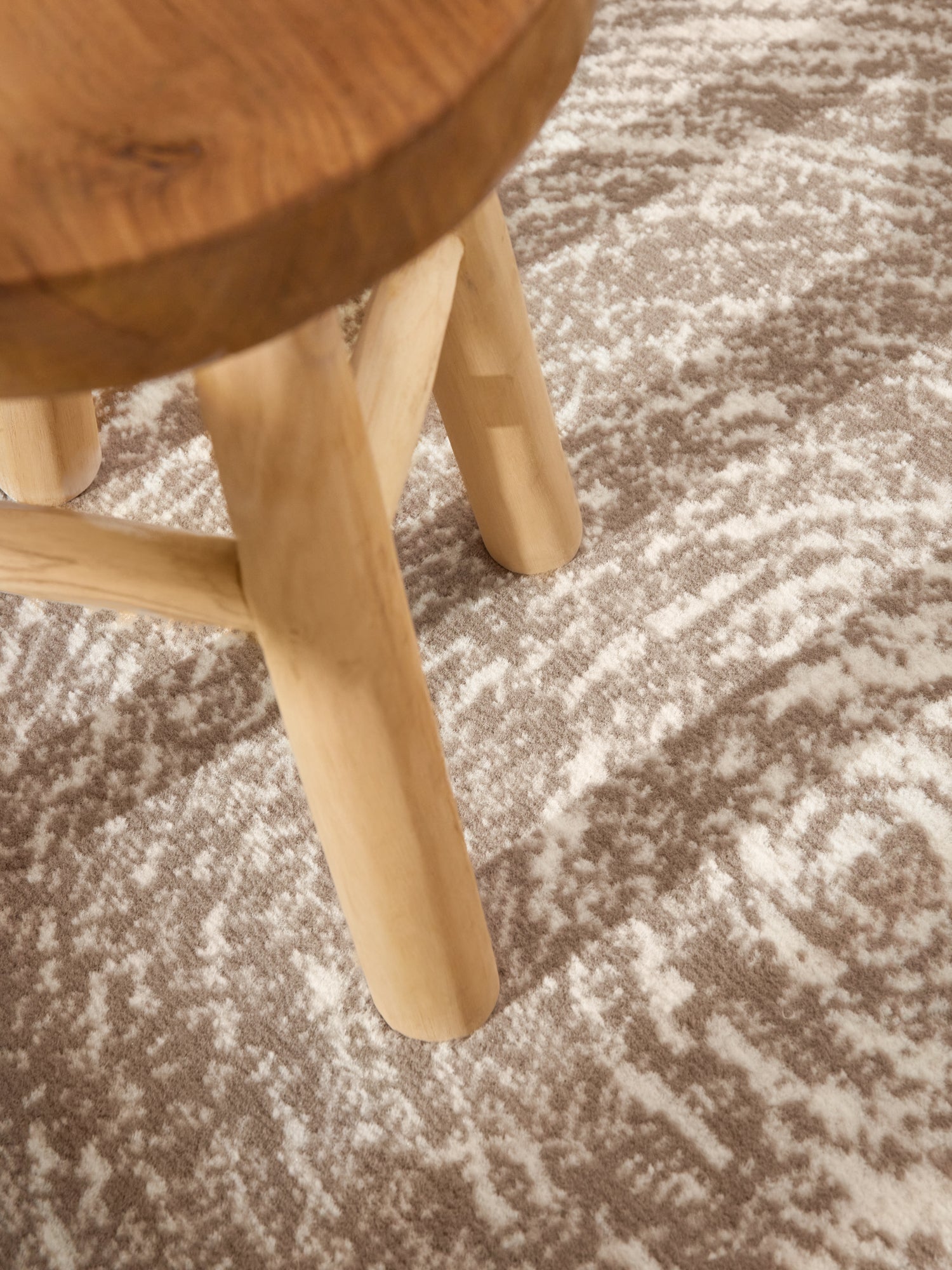 FLORIA RUND MATTA - KRÄM-BEIGE 106258