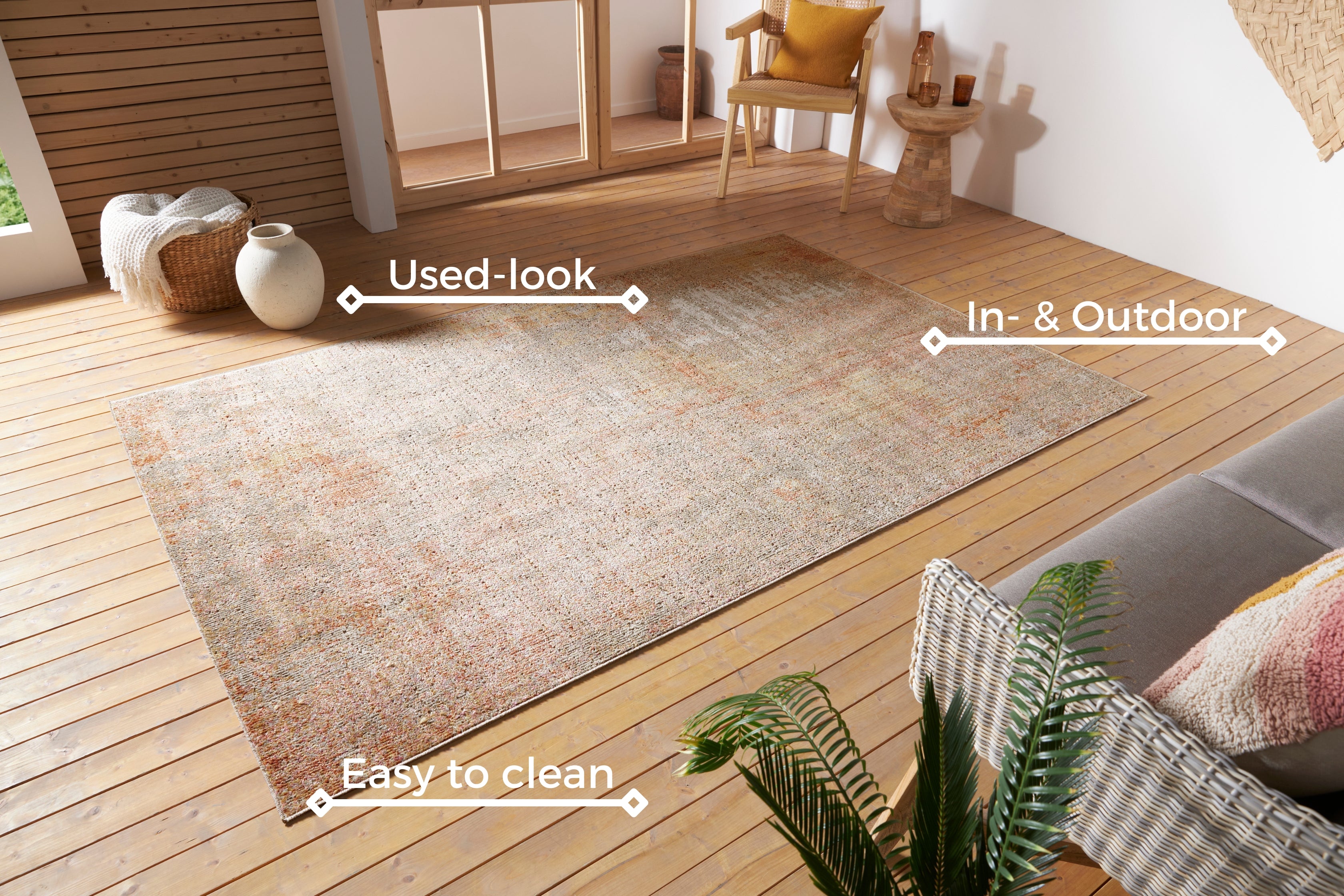 HANSE HOME CAIRO MATTA, KRÄMRÖD 105585