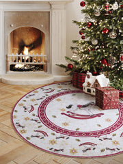 VILLEROY &amp; BOCH TOY'S DELIGHT LIMITED EDITION JULMATTA, GUNGHÄST KRÄMRÖD