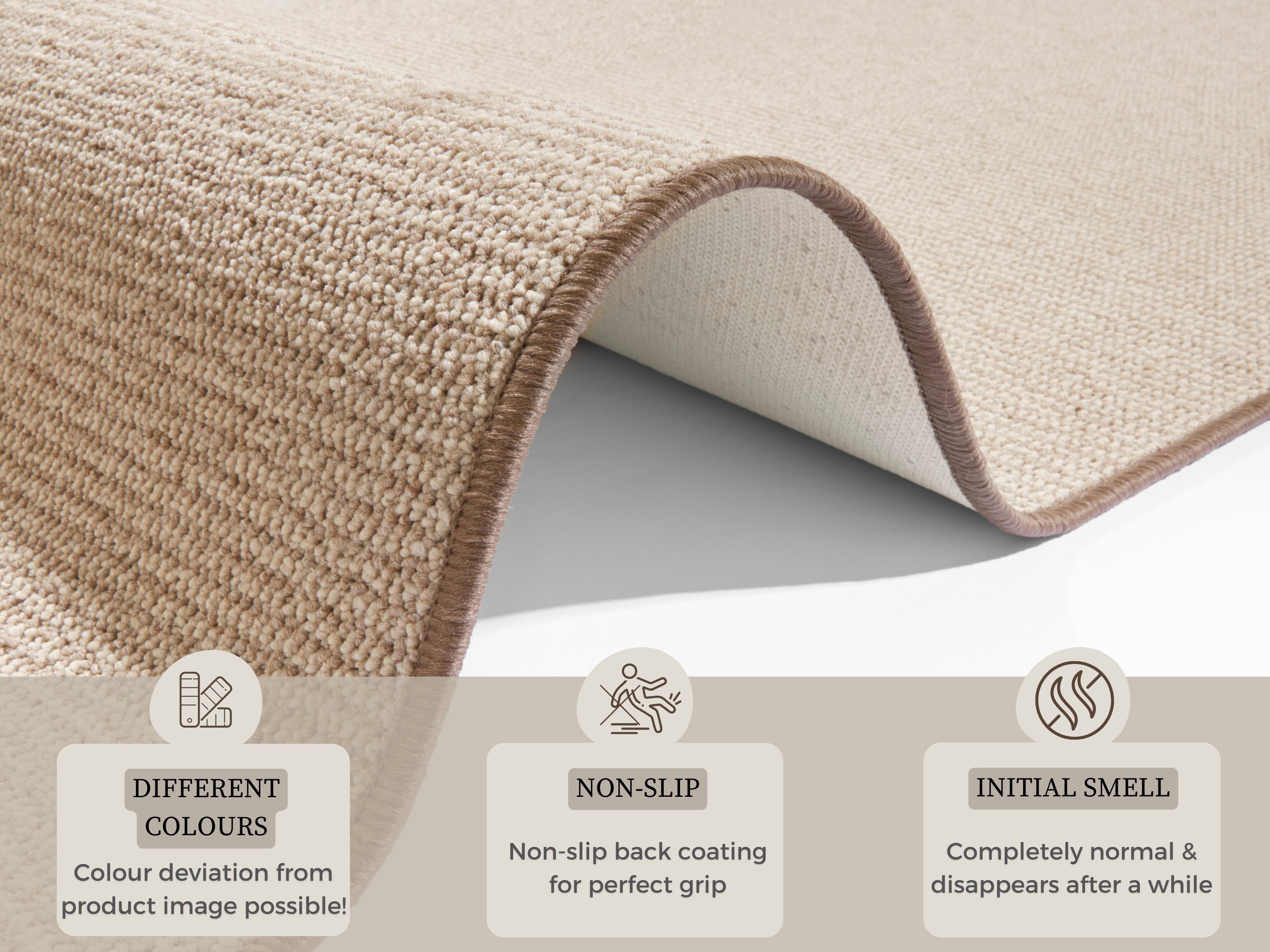 HANSE HOME BOUCLÉ-MATTA LÖPARE, BEIGE 104434