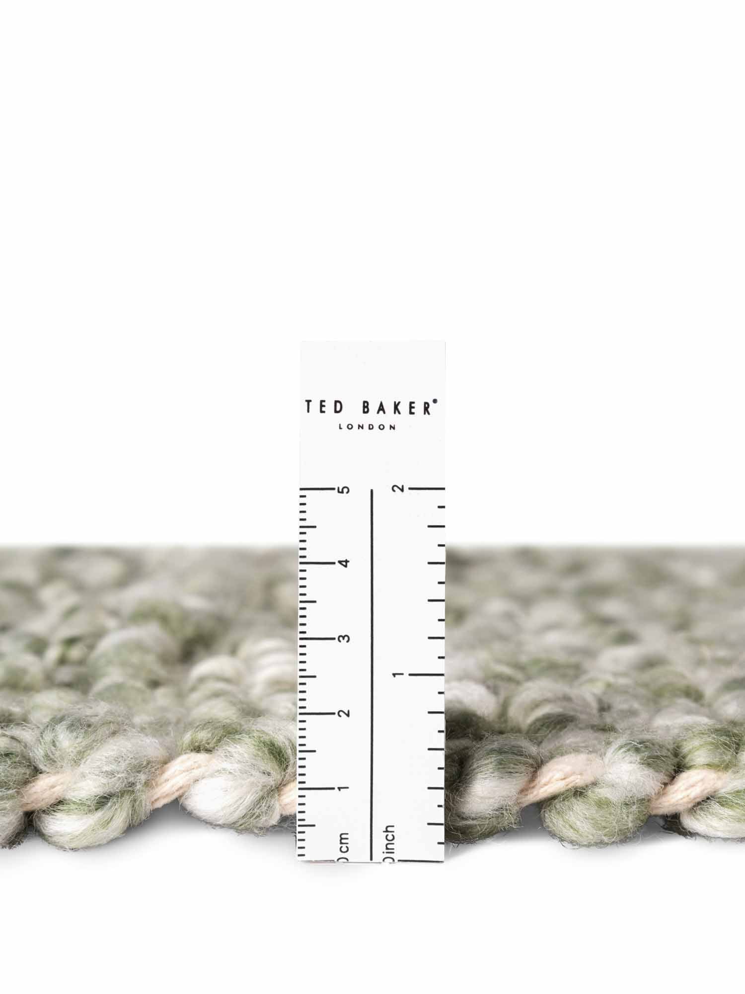 TED BAKER NOTTING HILL MJUK BOUCLE KORTLUGGIG MATTA, PORTOBELLO LJUSGRÖN