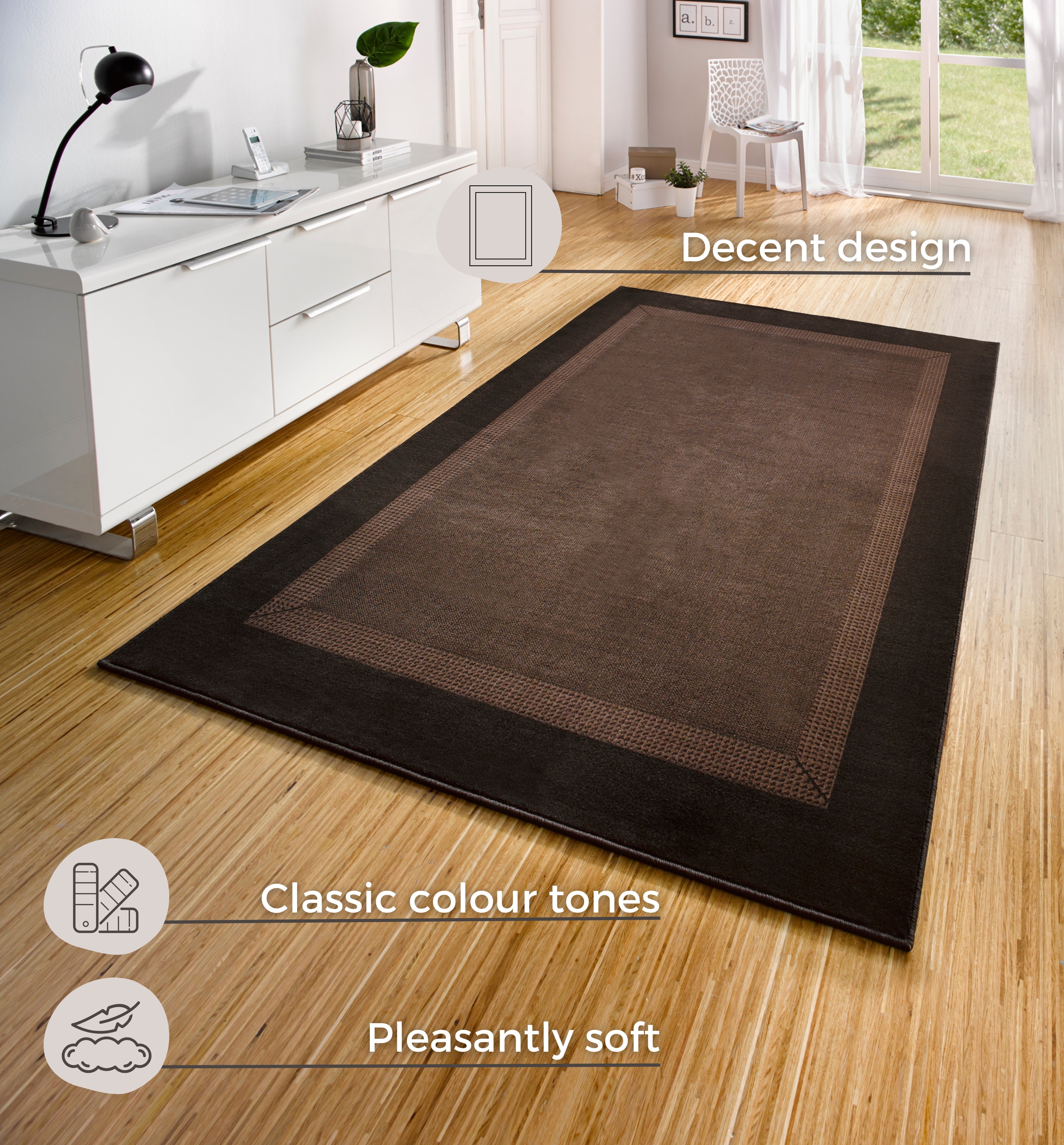 BASIC BANDMATTA, BRUN 102500