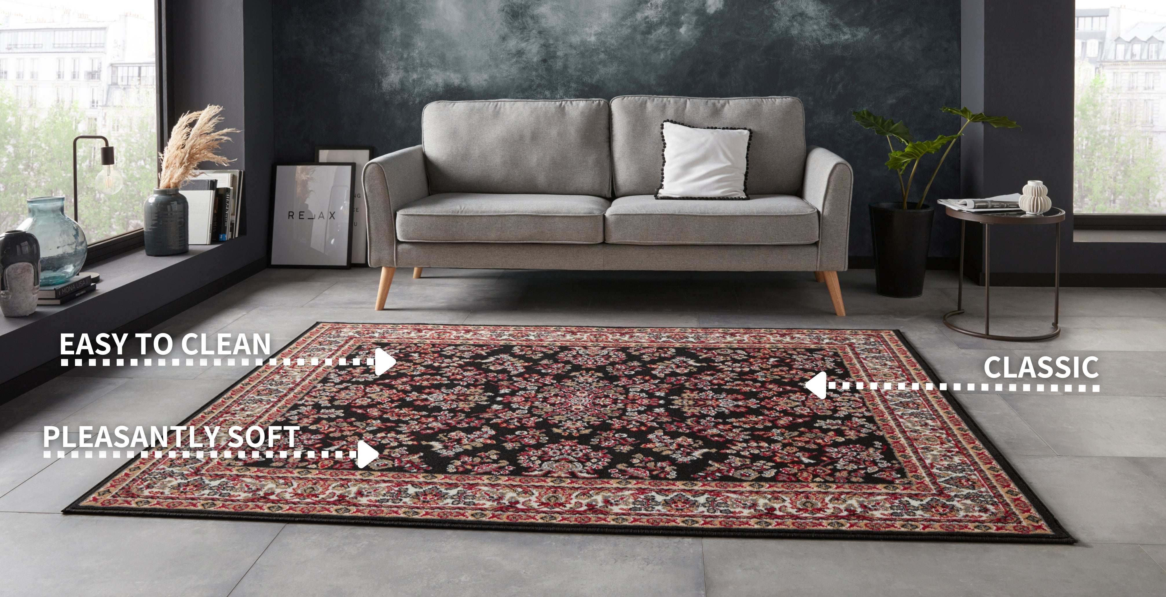 HANSE HOME ORIENTALSK MATTA AYDIN, SVART 104350