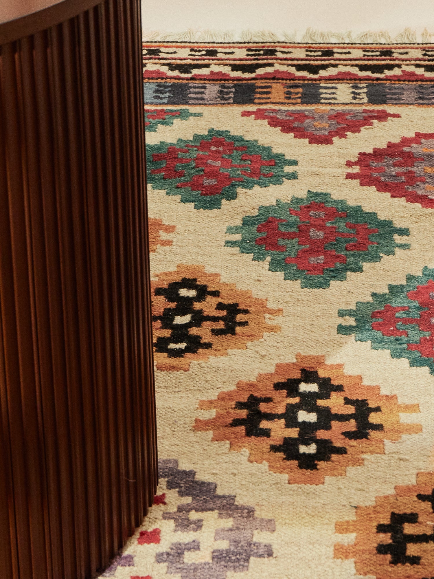 HANSE HOME KAMAL - AFGHAN KELIM MATTA, 106240 CREAM-MULTI
