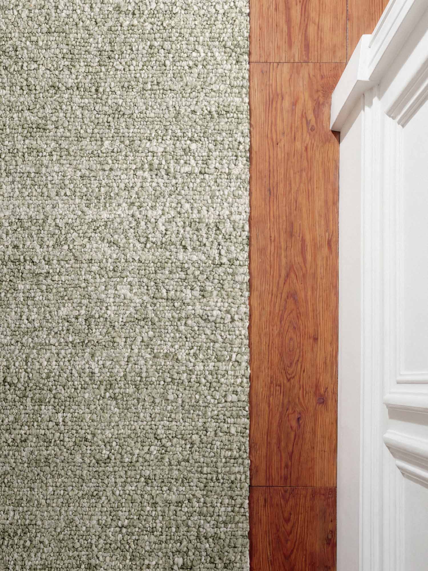 TED BAKER NOTTING HILL MJUK BOUCLE KORTLUGGIG MATTA, PORTOBELLO LJUSGRÖN