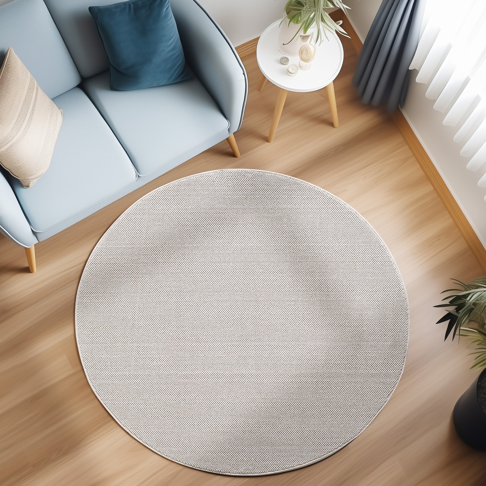 Plattvävd matta Lonnie, 4300 Cream