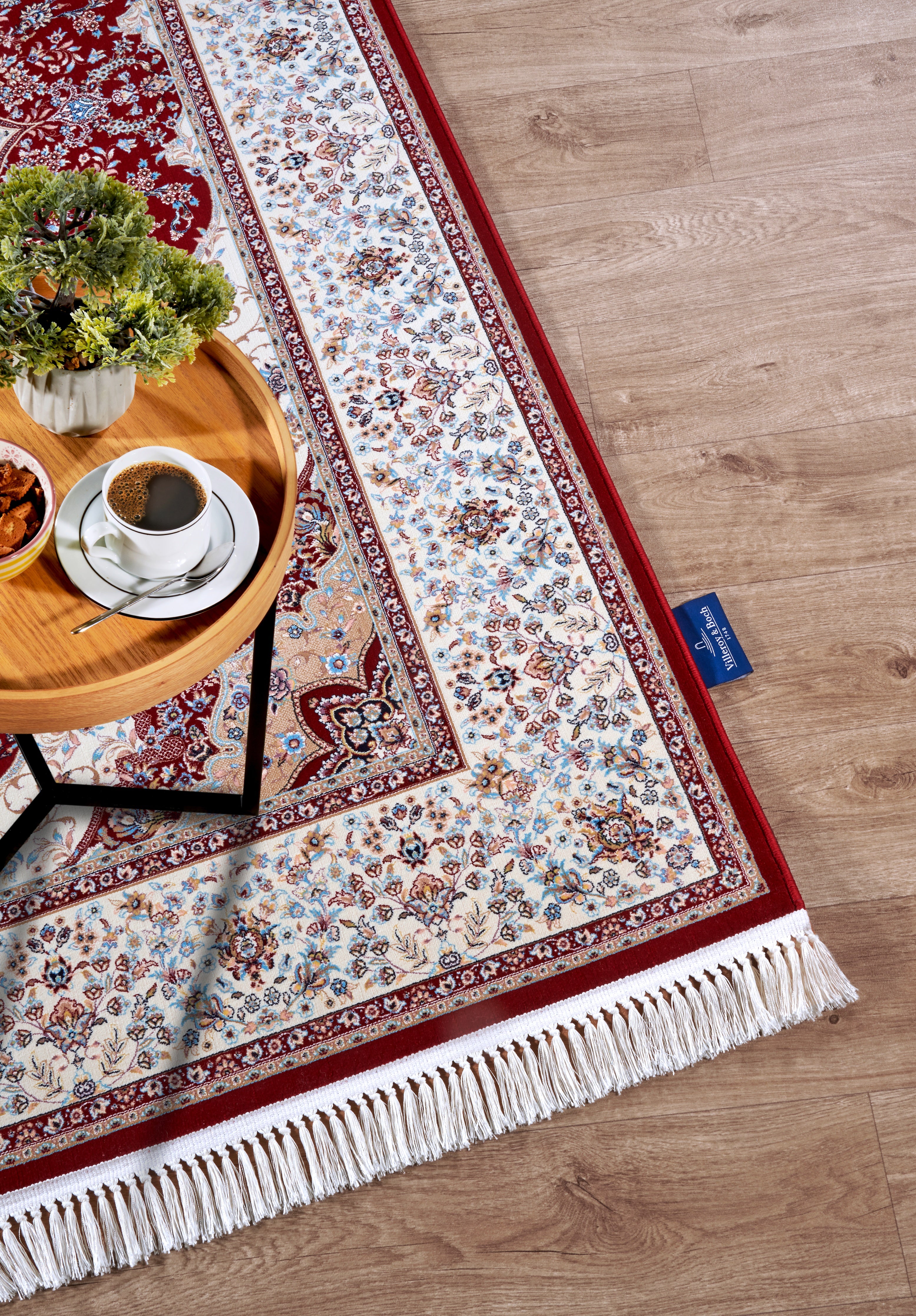 VILLEROY &amp; BOCH 106126 ORIENTALSK MATTA, ETIENNE RÖD-KRÄMFÄRGAD
