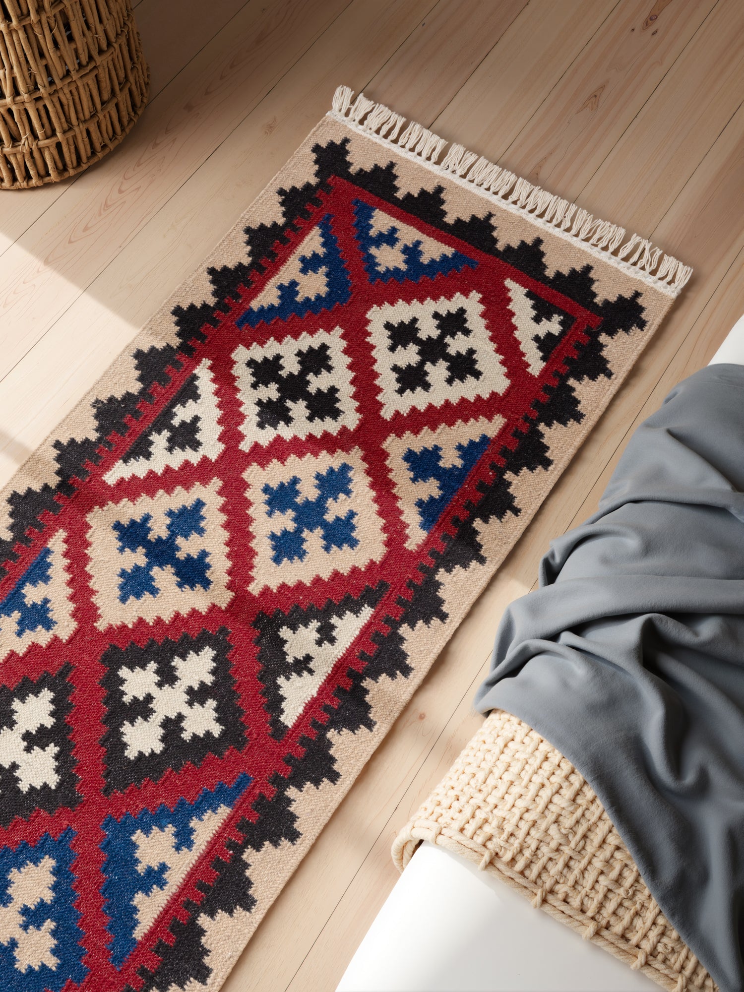 HANSE HOME KAMAL - AFGHAN KELIM MATTA, 106241 CREAM-MULTI