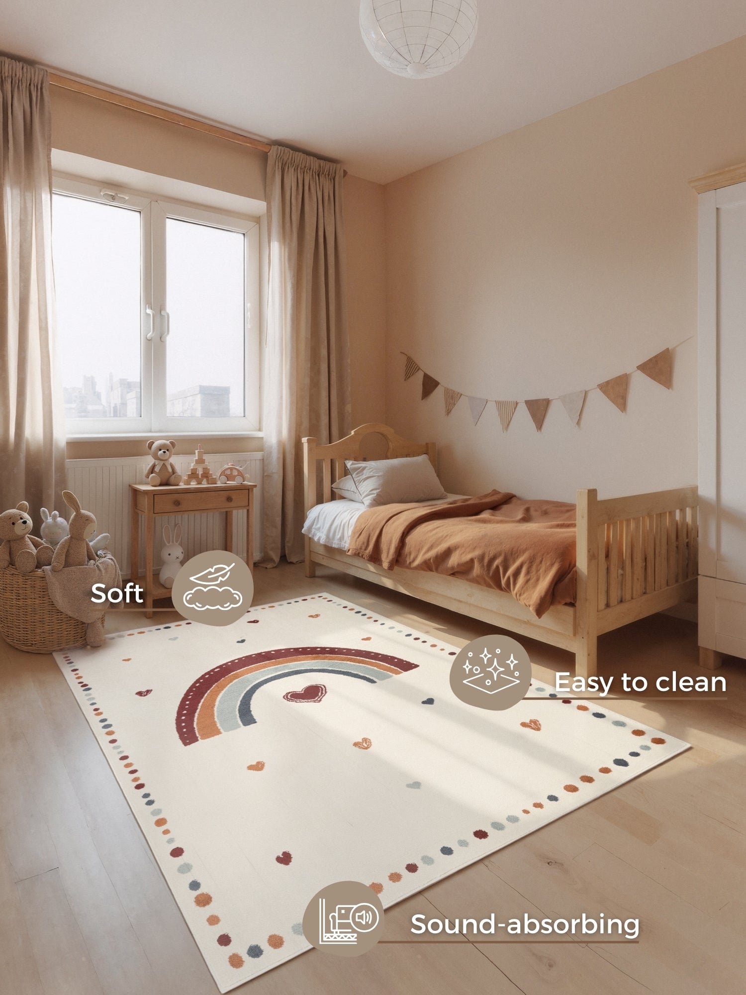 SAGOFILT FÖR BARN LUVY, KRÄM MULTI