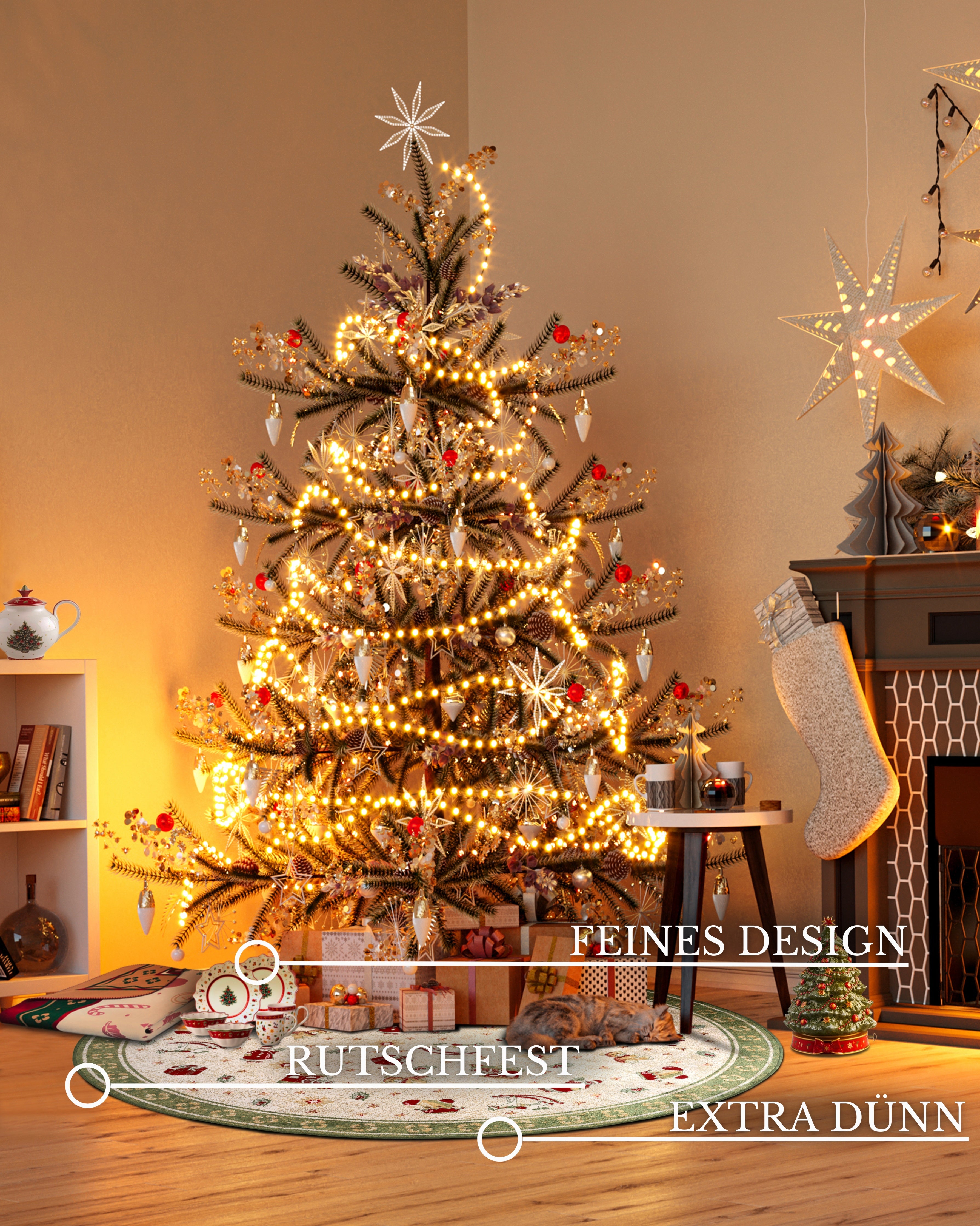 VILLEROY &amp; BOCH TOY'S DELIGHT JULMATTA, 106218 GRÖN-MULTI