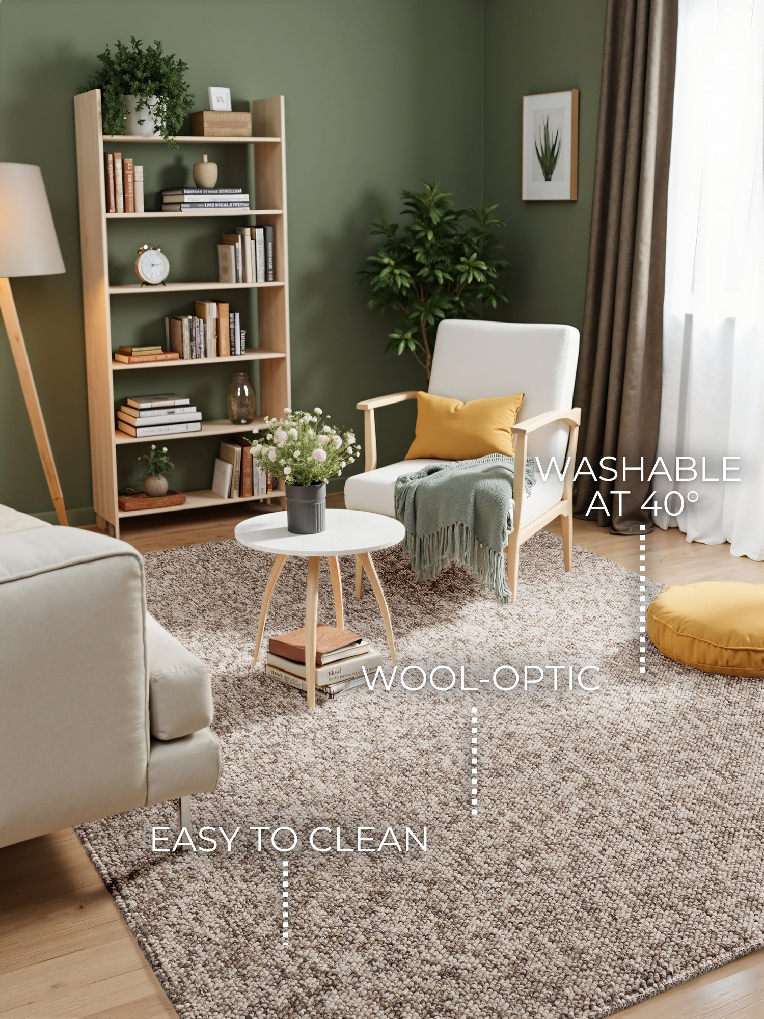 MOCCO MODERN MATTA, TAUPE FLERFÄRGAD 106229