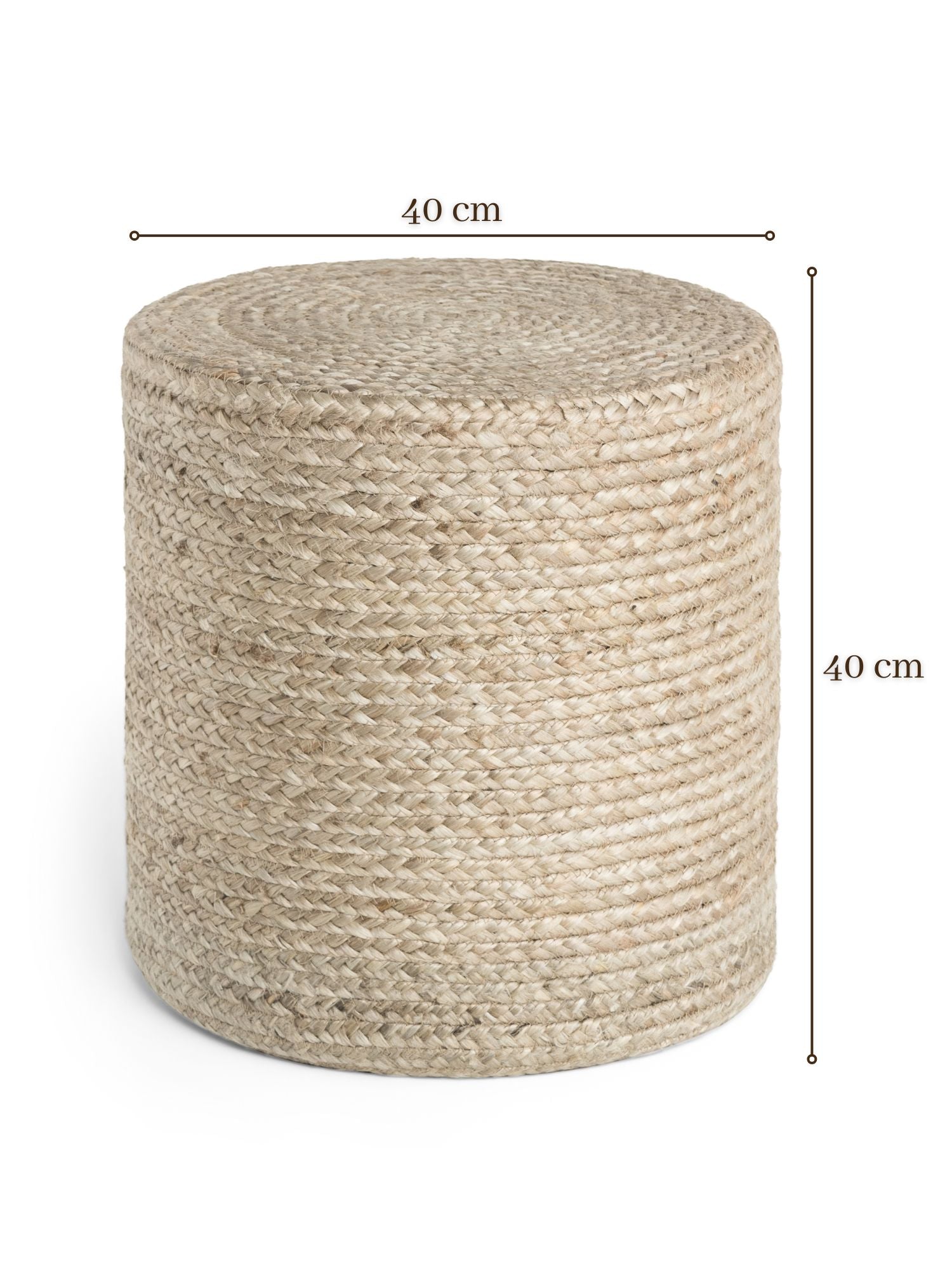 JUTZA JUTE POUF, 106235 NATURLIG GREIGE